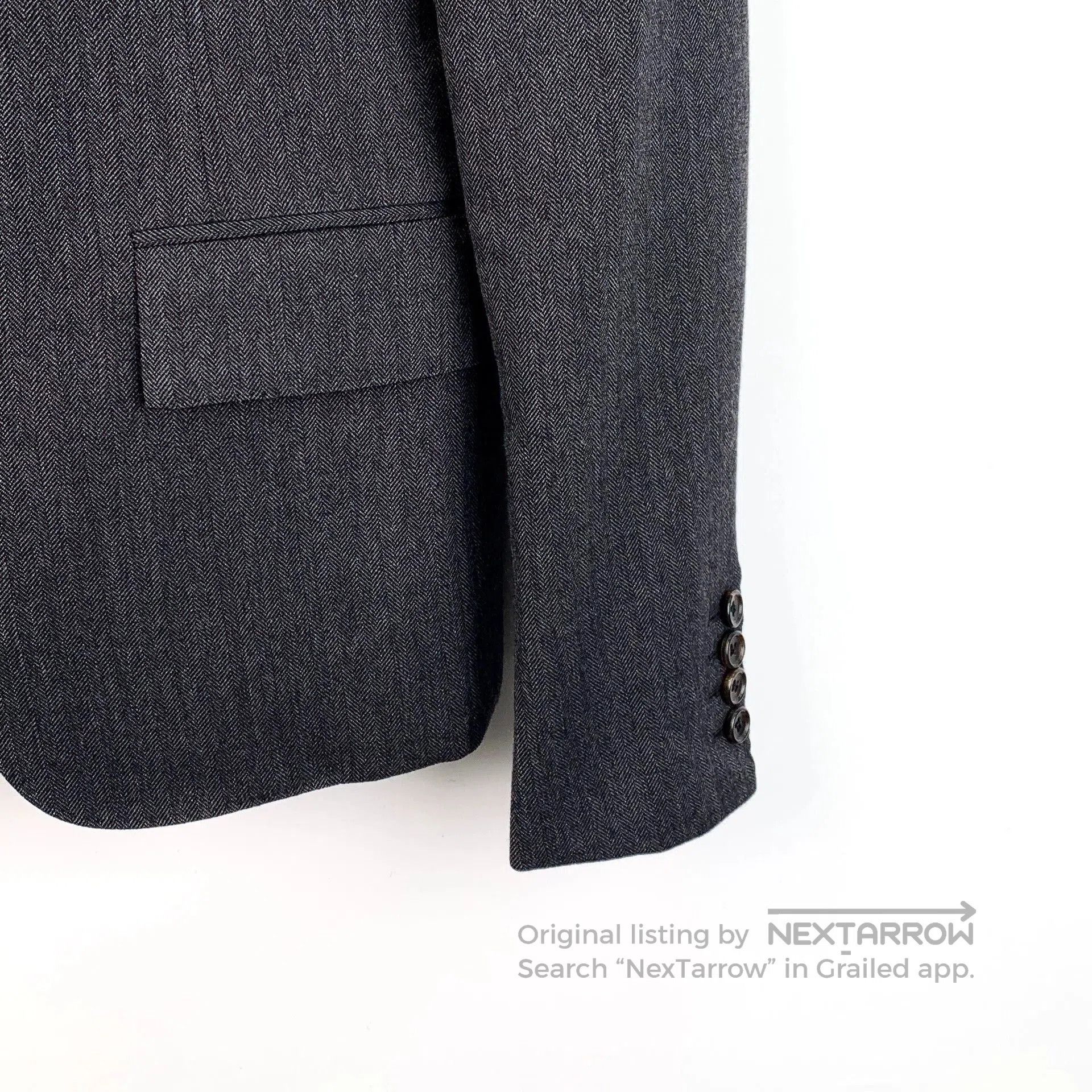Thom Browne THOM BROWNE Gray Wool Collar Blazer. Size US M / EU 48-50 / 2 - 4 Thumbnail
