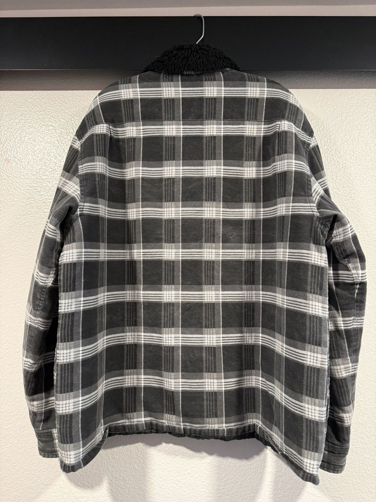 Supreme Supreme Faux Fur Collar Flannel Shirt (L) Size US L / EU 52-54 / 3 - 2 Thumbnail