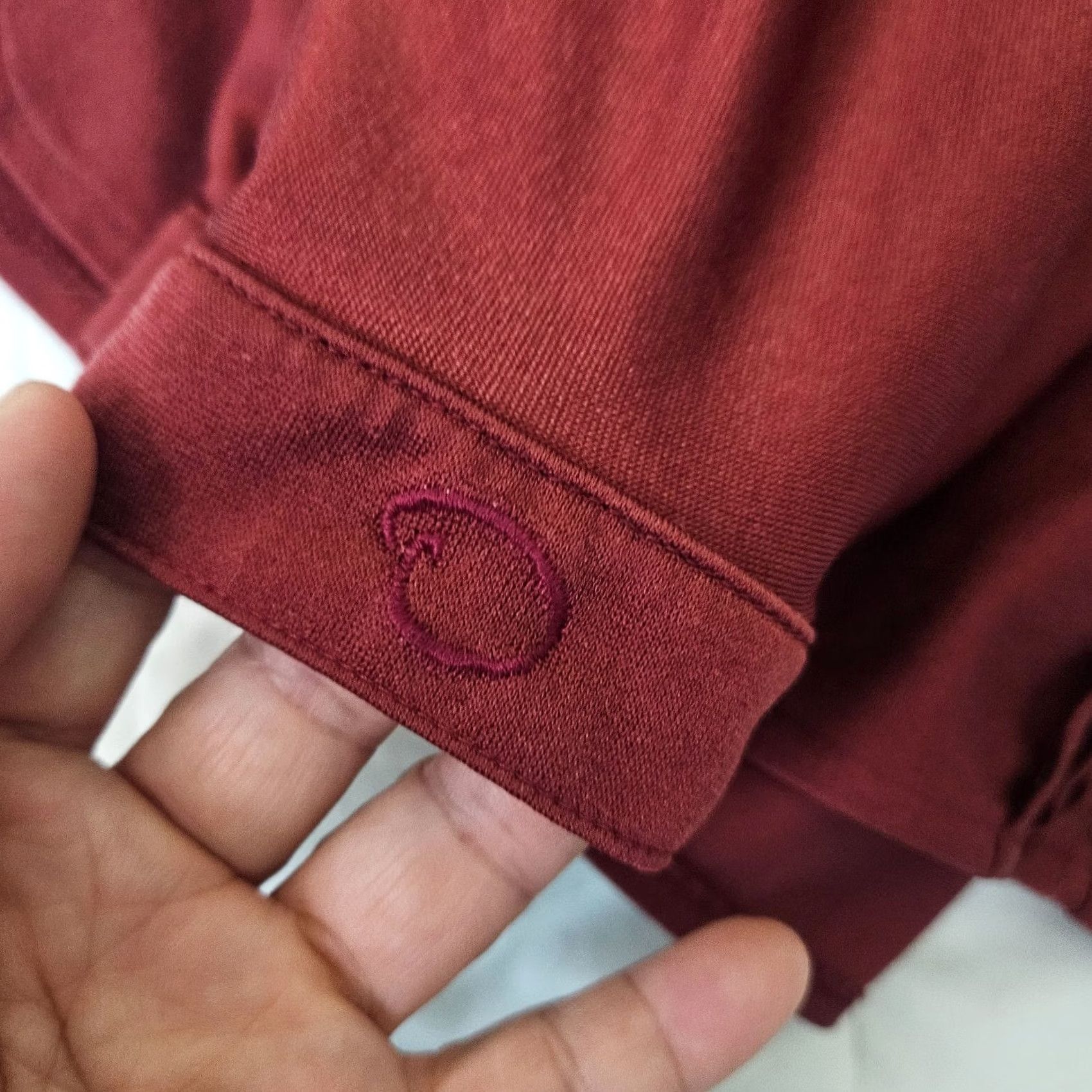 Oscar De La Renta VINTAGE Oscar De La Renta Button-Up Shirt Women 14 Burgundy Red Solid Long Sleeve All Seasons Regular Carrying No N/A Size XL / US 12-14 / IT 48-50 - 5 Thumbnail