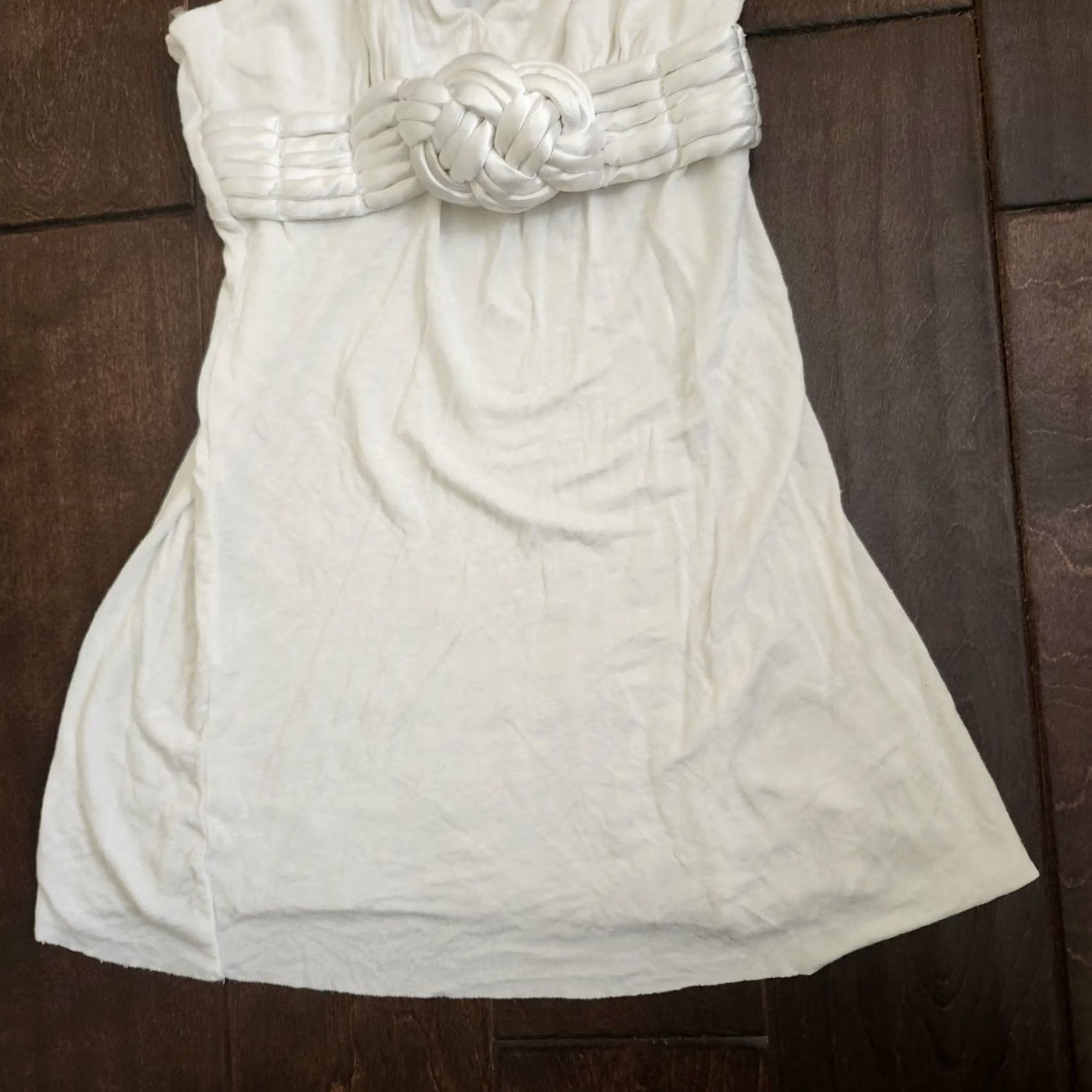 Vintage Everyday Women's White Top Sleeveless Small Blouse Cotton Polyester Casual Summer Spring Fall Lightweight Easy Care Pullover Regular Fit Size S / US 4 / IT 40 - 5 Thumbnail
