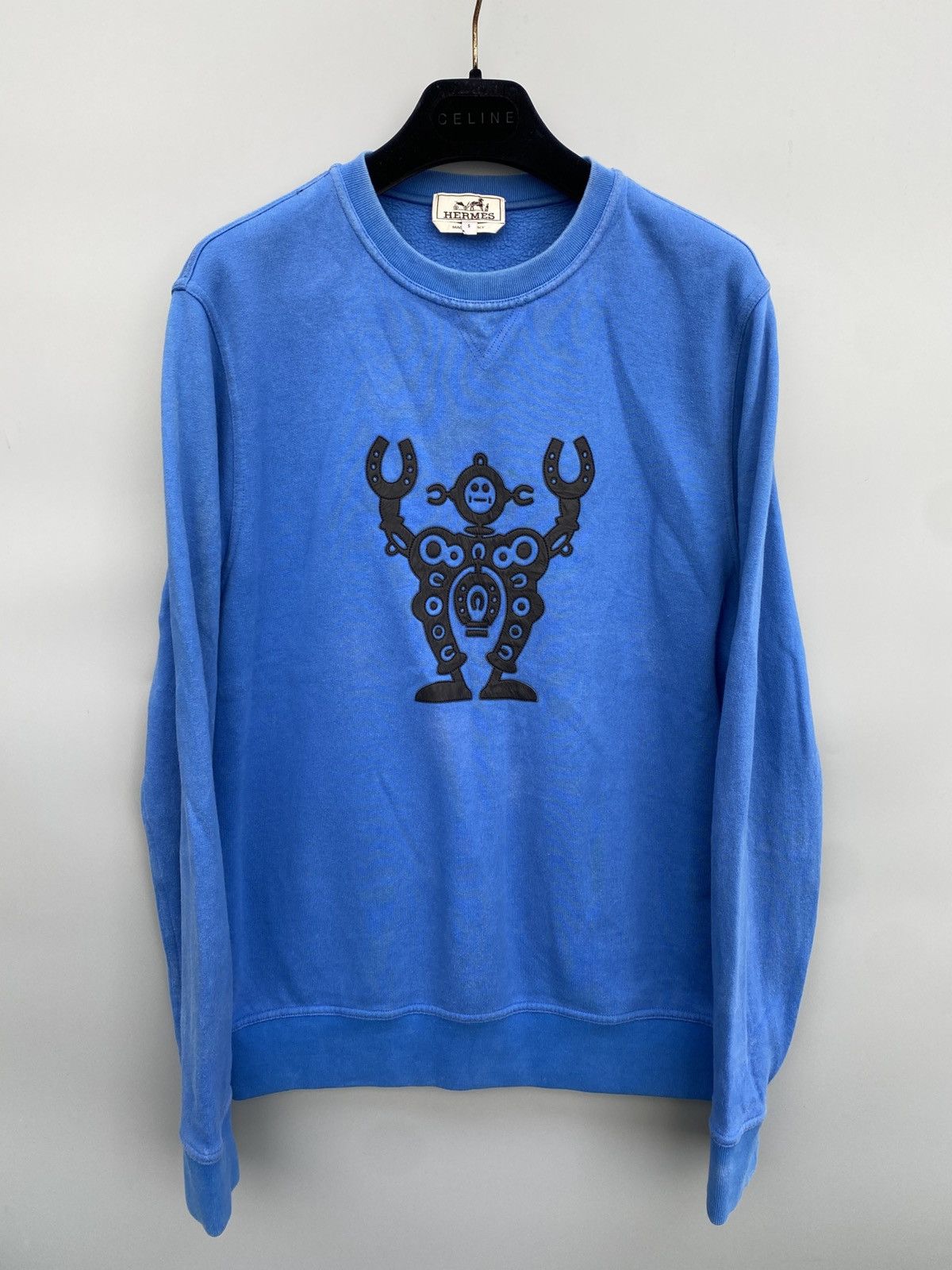 Hermes Hermes- Leather Patchwork Robot- Sweatshirt Size US S / EU 44-46 / 1 - 1 Thumbnail