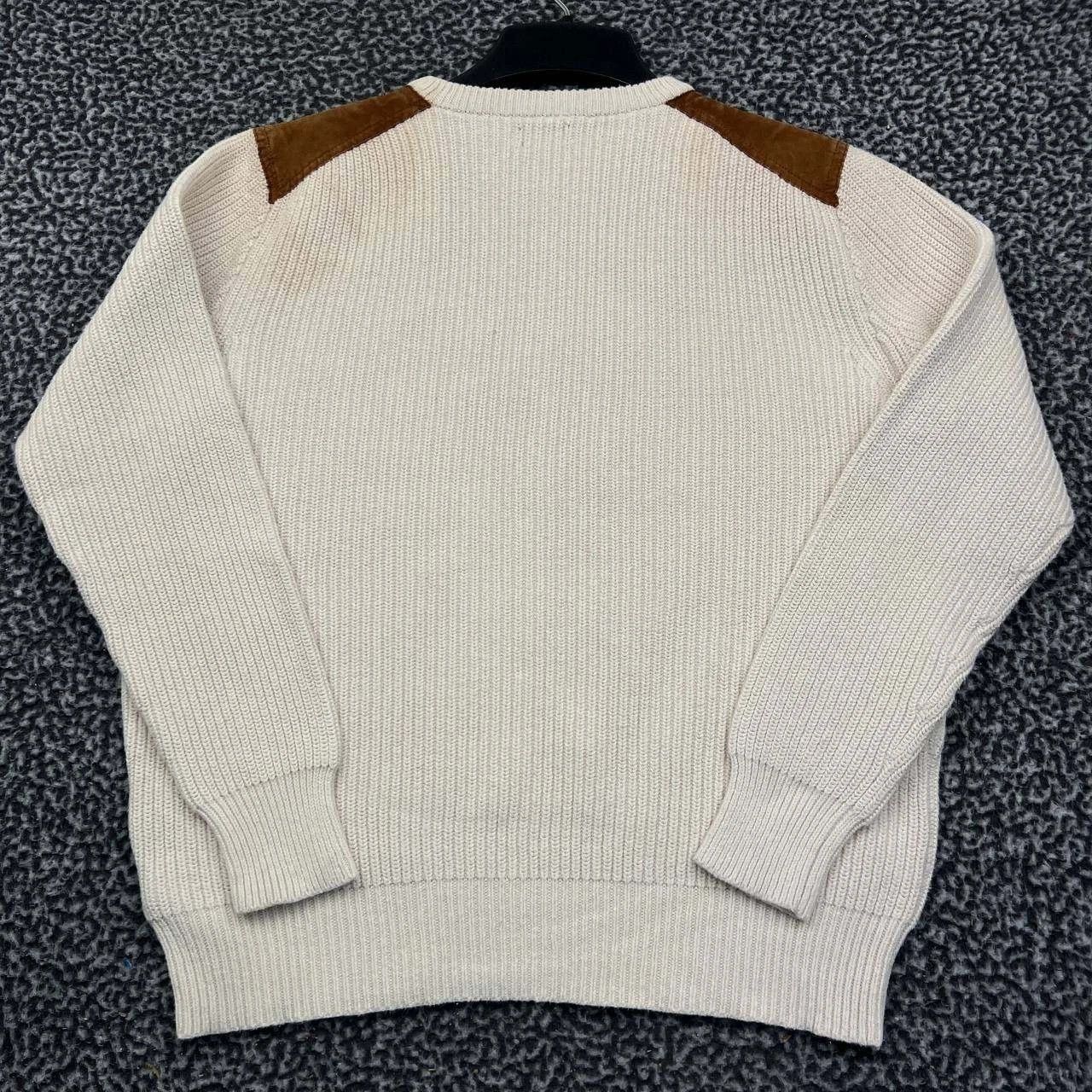 J.Crew J. Crew Fisherman Sweater Knit Suede Shoulder Patch Cotton M Size US M / EU 48-50 / 2 - 2 Thumbnail