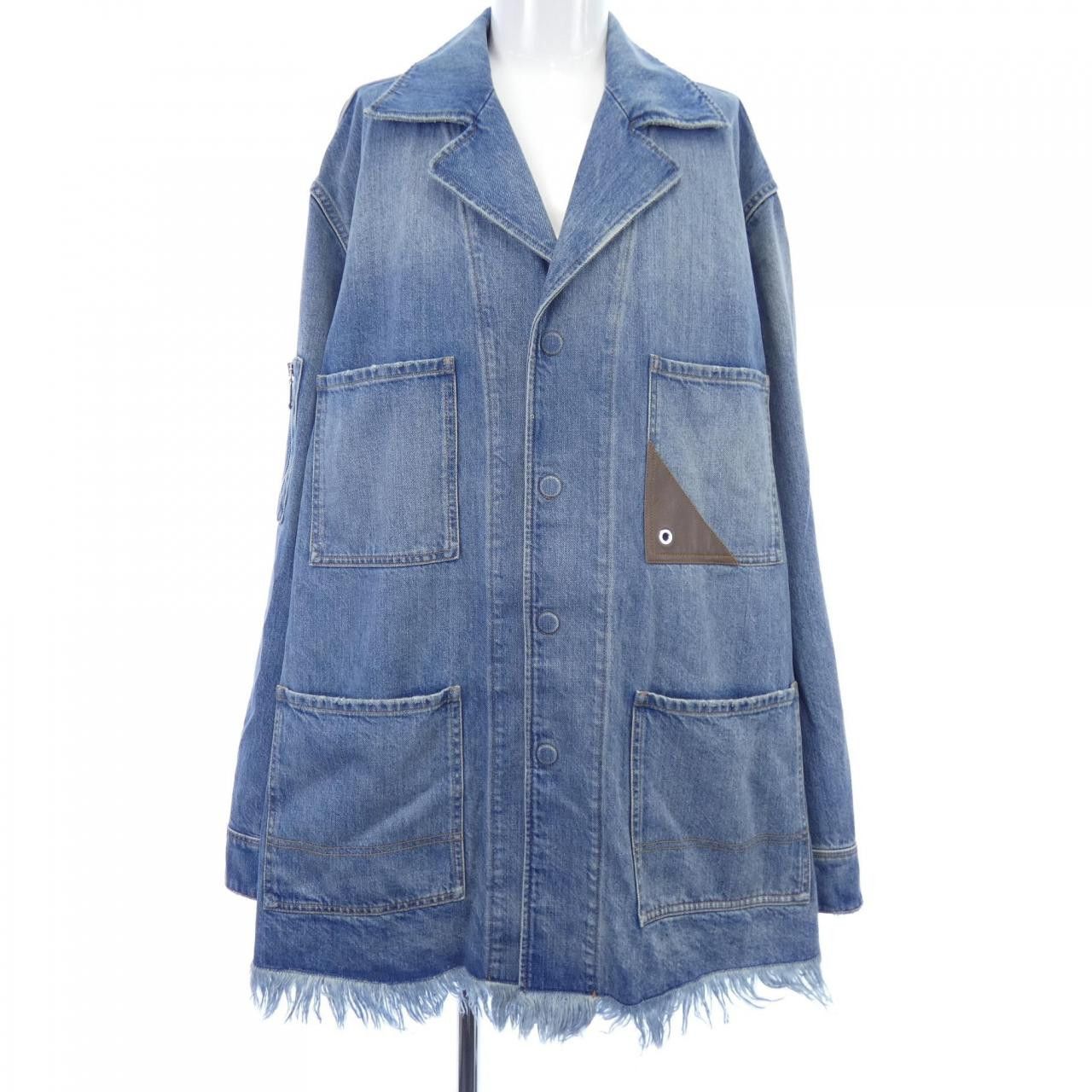 Fendi Fendi Fendi FW1225 AN4W Denim Jacket Denim Outerwear FW1225AN4W DUTY FREE for USA Size ONE SIZE - 1 Thumbnail