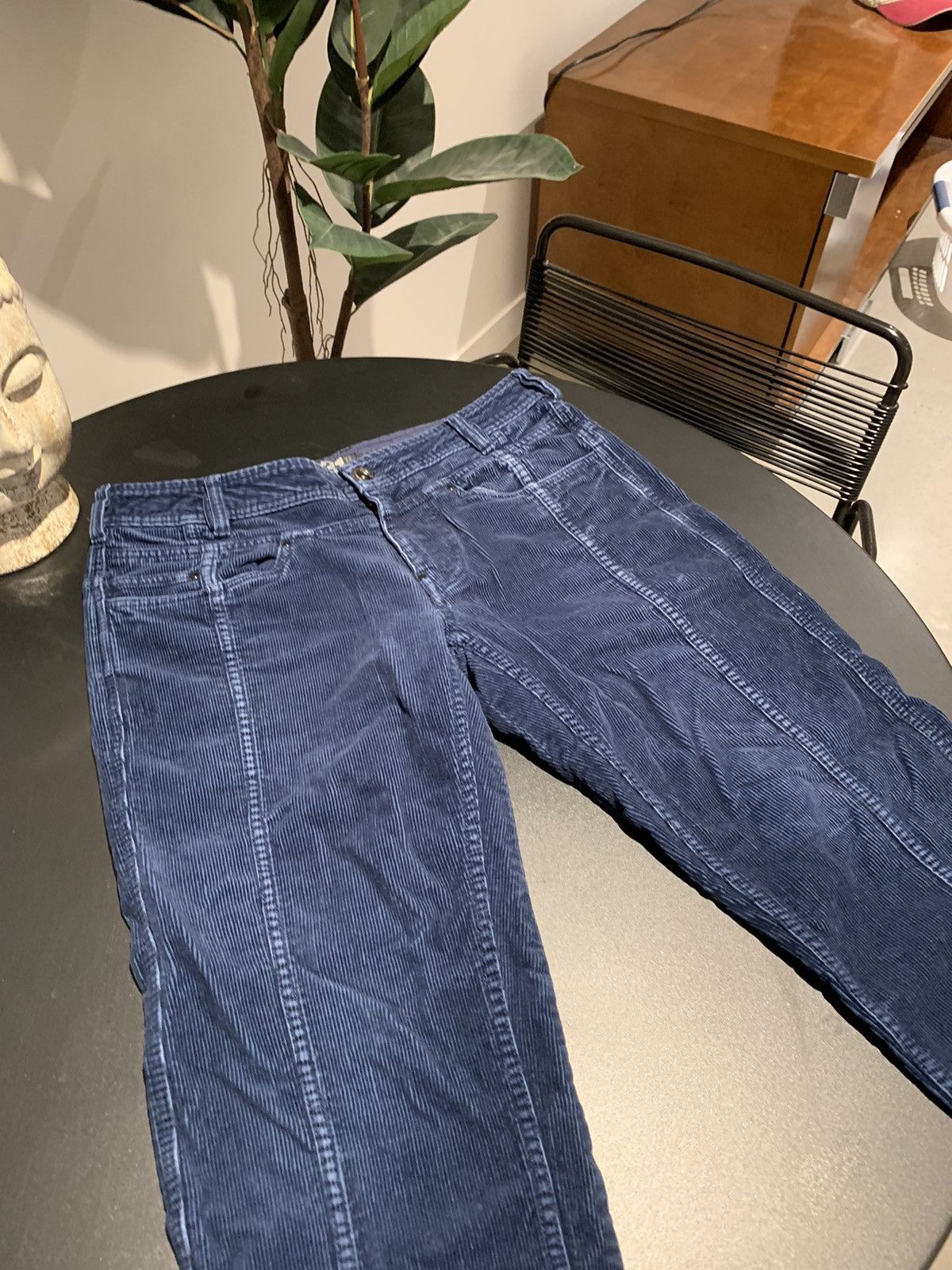 Le 31 × Vintage Navy blue corduroy pants Size US 29 - 3 Thumbnail