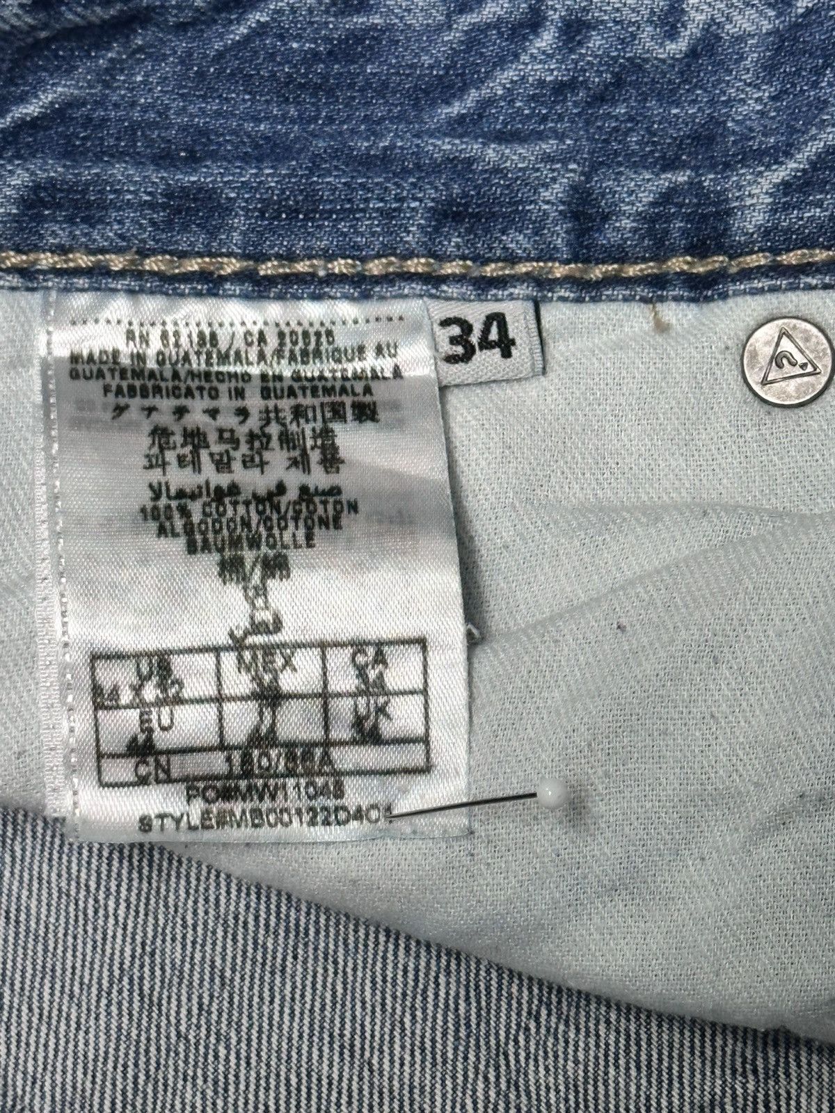 Guess Guess Vintage Distressed Ripped Straight Leg Jean With Faded Size US 36 / EU 52 - 13 Thumbnail