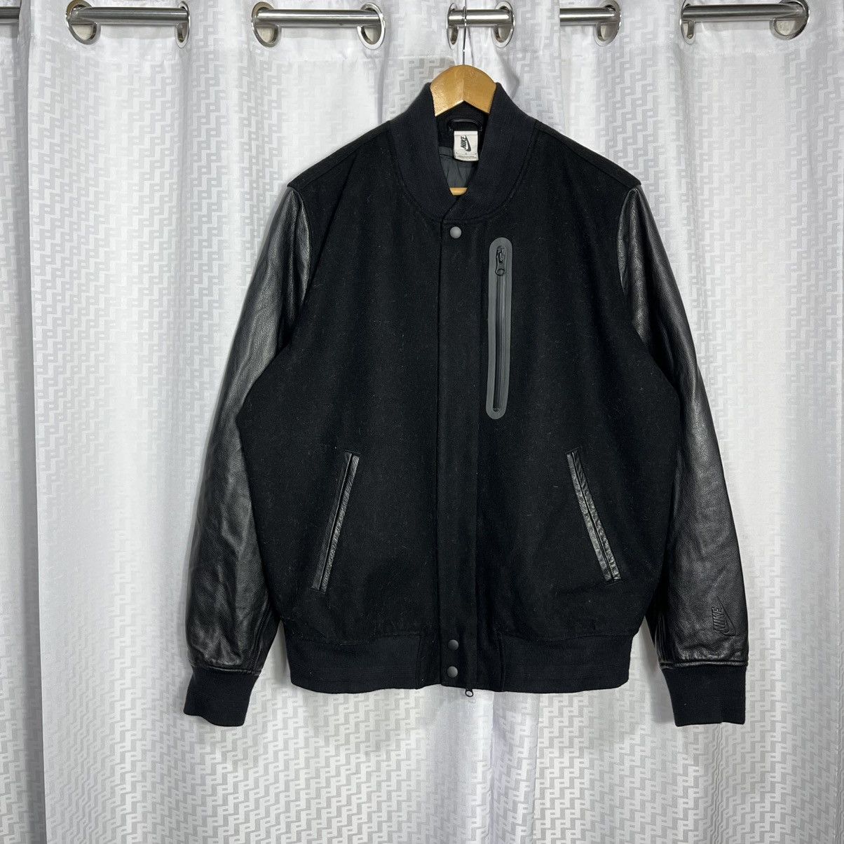 Nike NikeLab Destroyer Wool Leather Jacket Size US M / EU 48-50 / 2 - 2 Thumbnail