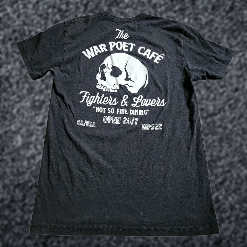 Doublet Mens S Warrior Poet Society T-Shirt Skull Graphic Print Double Sided Crew Neck Black Cotton Blend Short Sleeve Shirt Mens Size US S / EU 44-46 / 1 - 1 Thumbnail