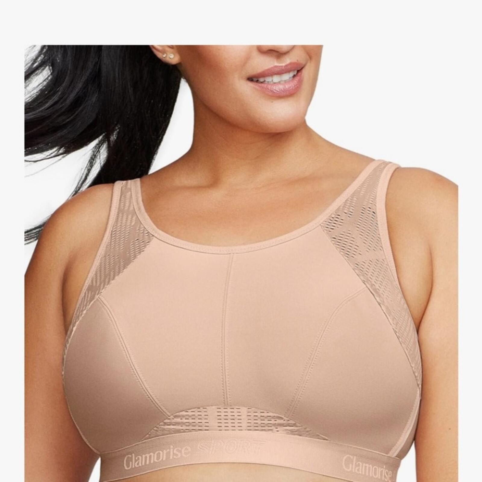 Other NWOT Glamorise Blush High-Support Full-Coverage Sports Bra Size ONE SIZE - 1 Thumbnail