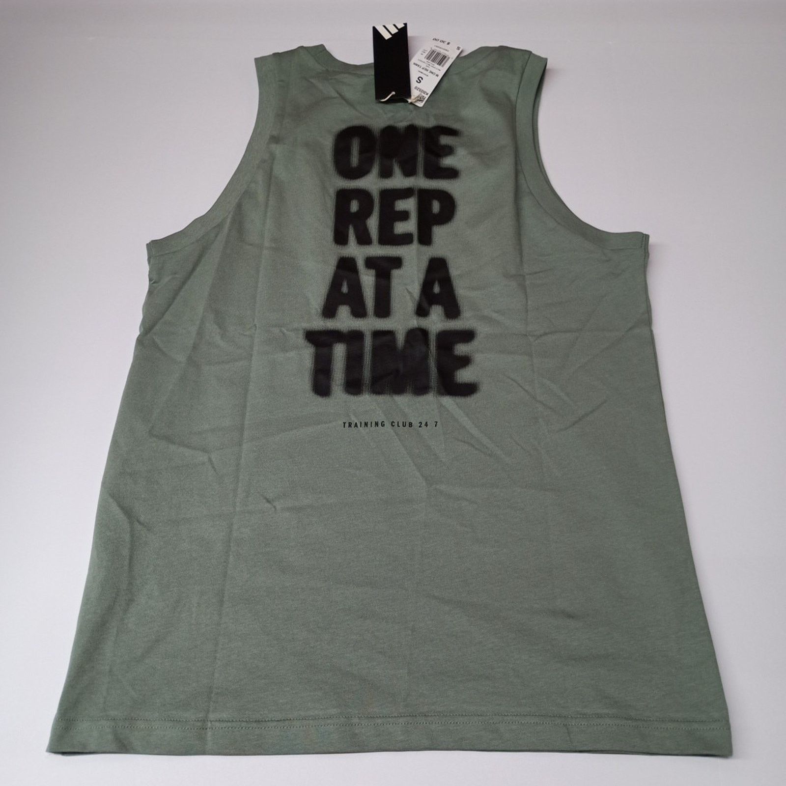 Adidas Adidas One Rep At A Time Tank Top Men’s S Silver Green Size US S / EU 44-46 / 1 - 7 Thumbnail