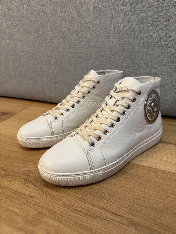 Versus Versace Versace Versus Lion High Top Leather Sneakers White 41 Size US 8 / EU 41 - 6 Thumbnail