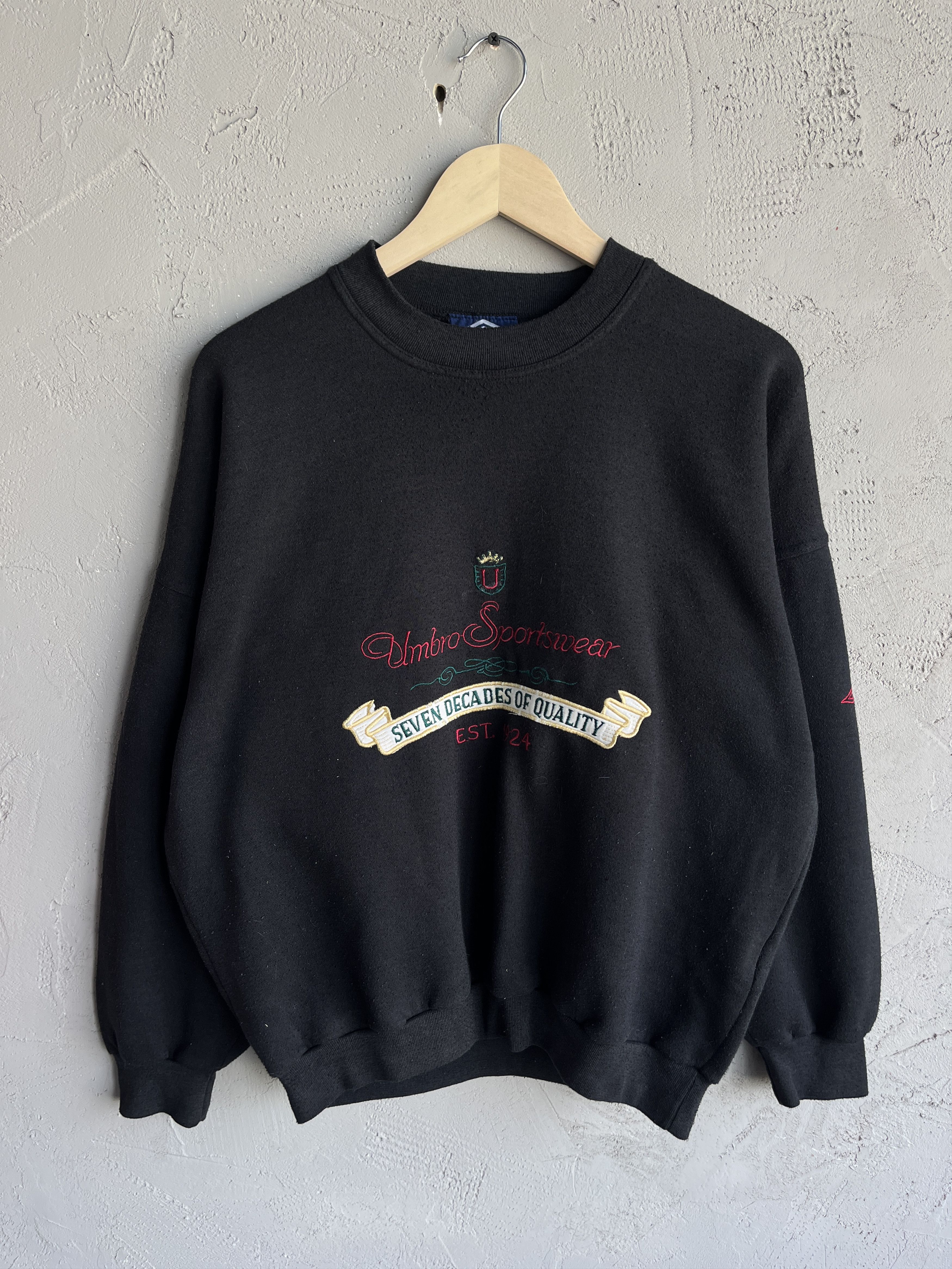 Umbro Vintage 90s Umbro Y2K Black Sweatshirt Big Logo Size M Size US M / EU 48-50 / 2 - 1 Thumbnail