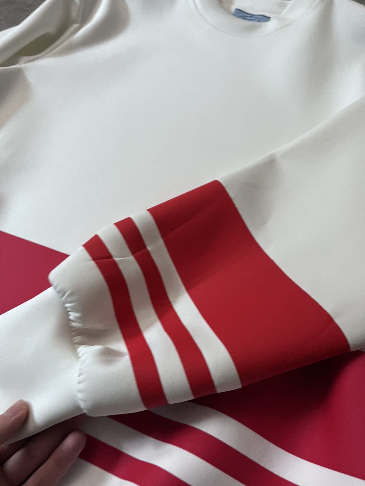Prada Prada 2021 Ski sweatshirt white red very rare Size US M / EU 48-50 / 2 - 9 Thumbnail