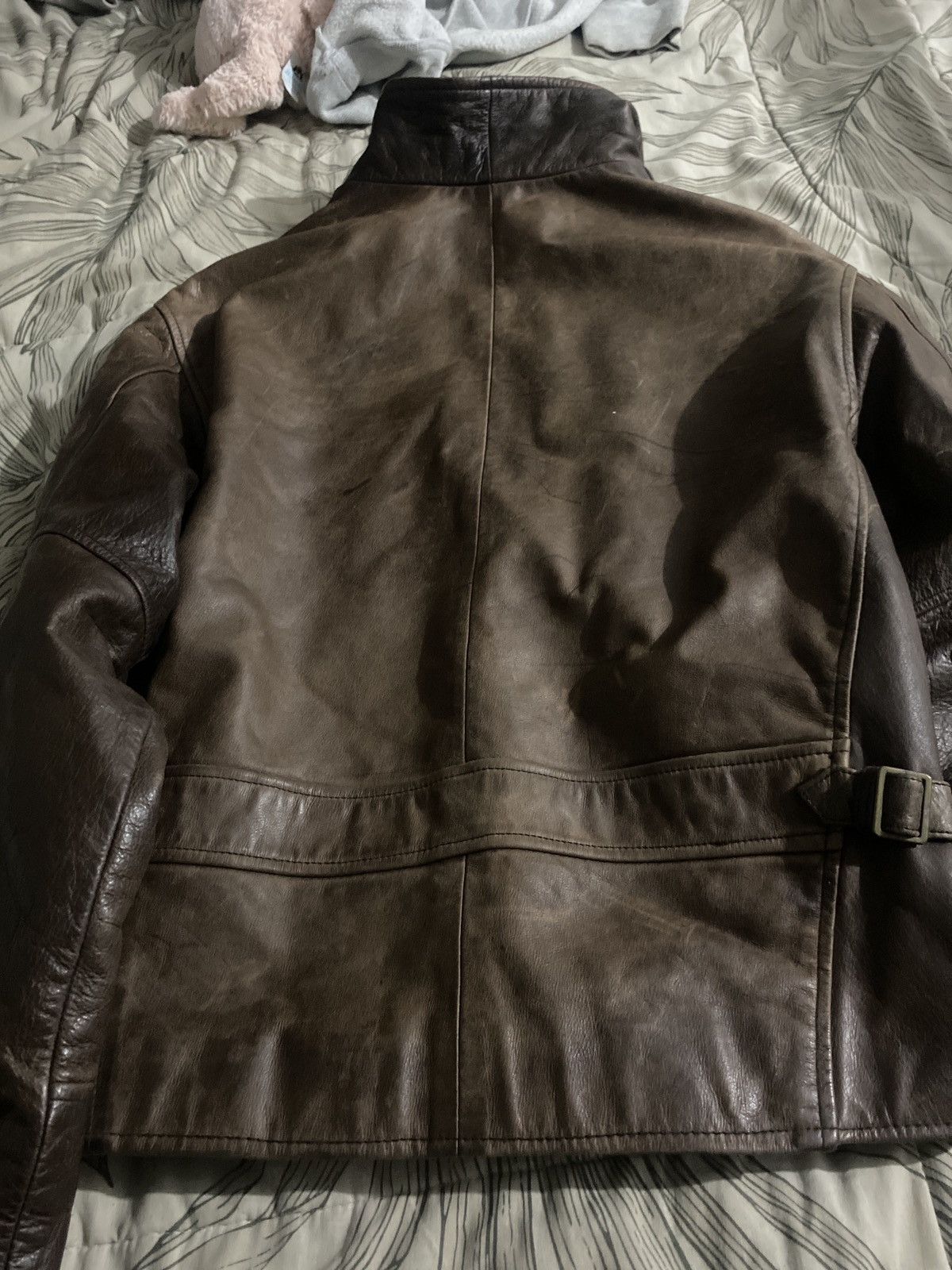 Banana Republic Rustic brown leather jacket Size M / US 6-8 / IT 42-44 - 3 Thumbnail