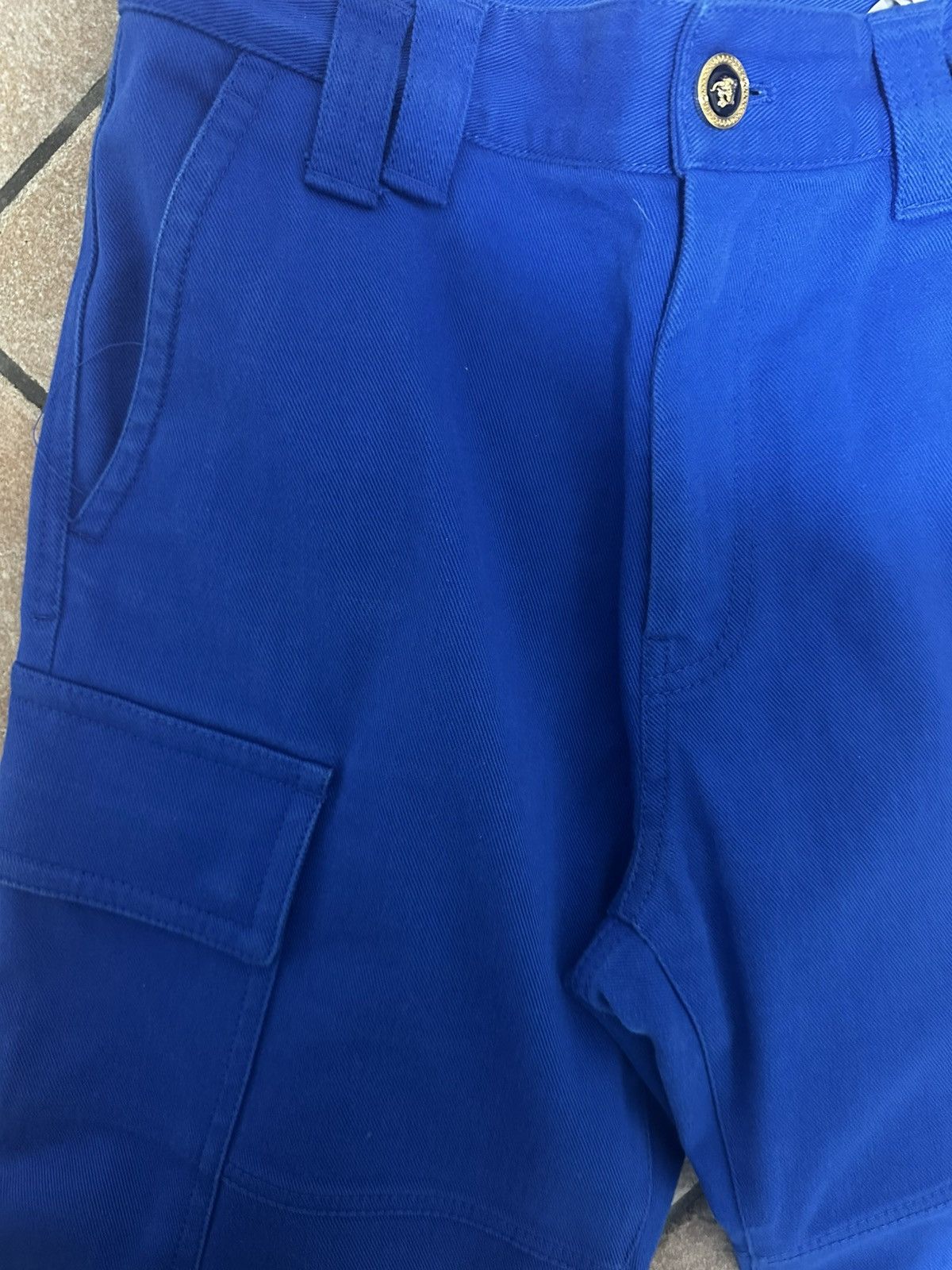 Versace Versace Blue Cargo Trousers Size US 32 / EU 48 - 7 Thumbnail