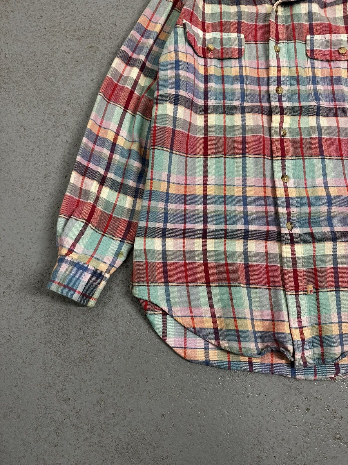 Polo Ralph Lauren Vintage 80s Ralph Lauren Flannel Shirt Size US M / EU 48-50 / 2 - 4 Thumbnail