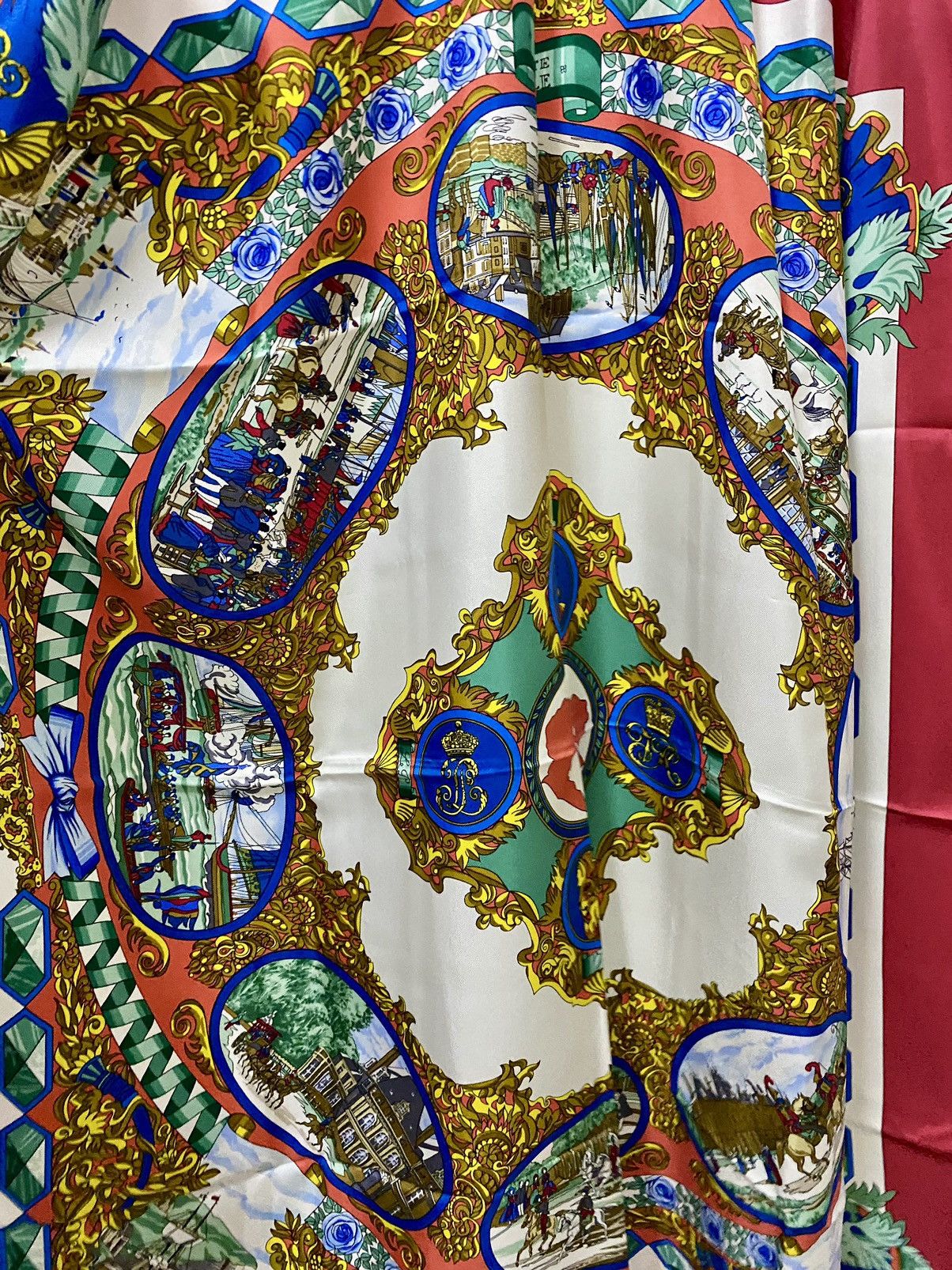 Hermes HERMES MULTI-COLORED L'ENTENTE CORDIALE 90CM SILK SCARF Size ONE SIZE - 3 Thumbnail