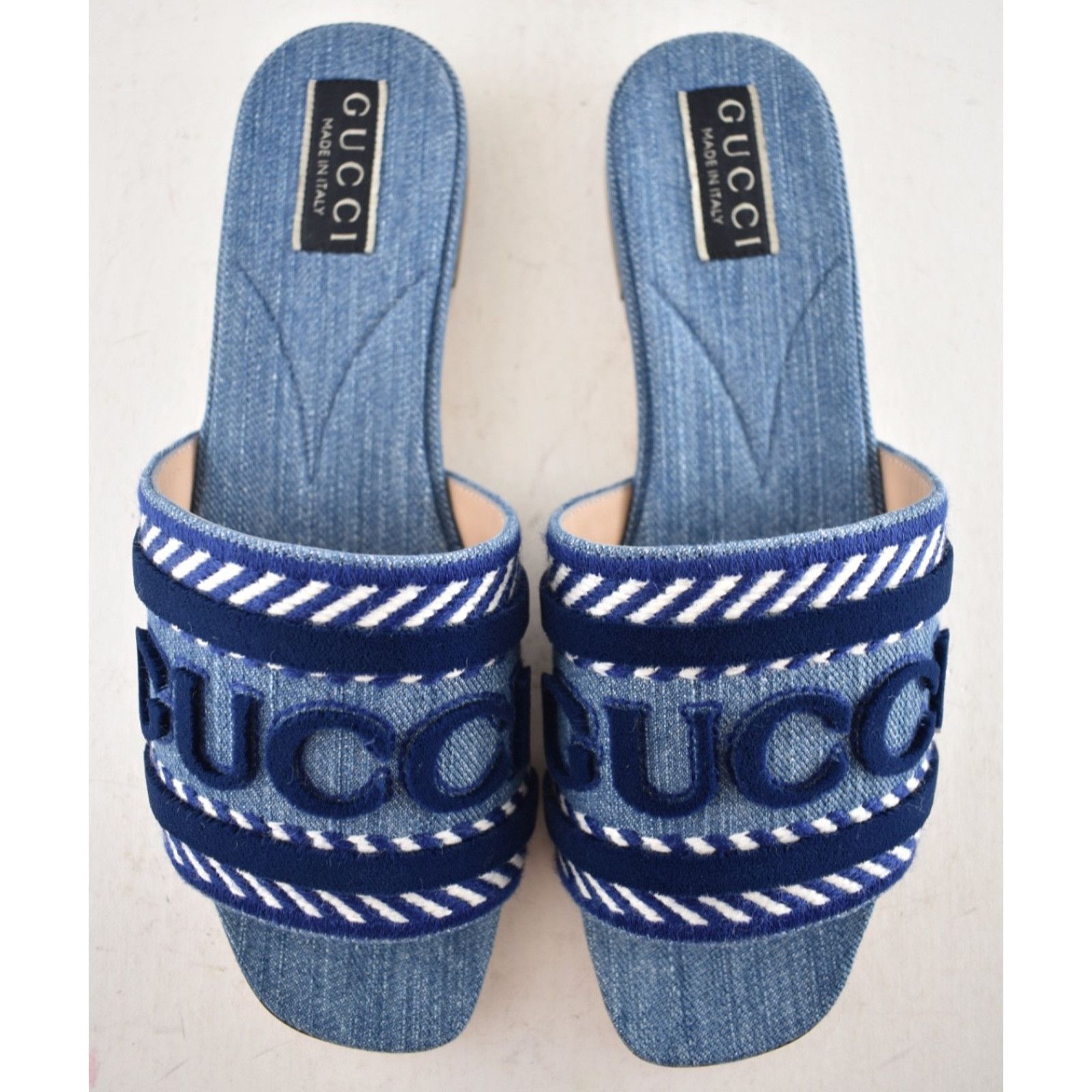 Gucci Gucci Jane Light Blue Denim Mule Sandal 37 Size US 7 / IT 37 - 12 Thumbnail