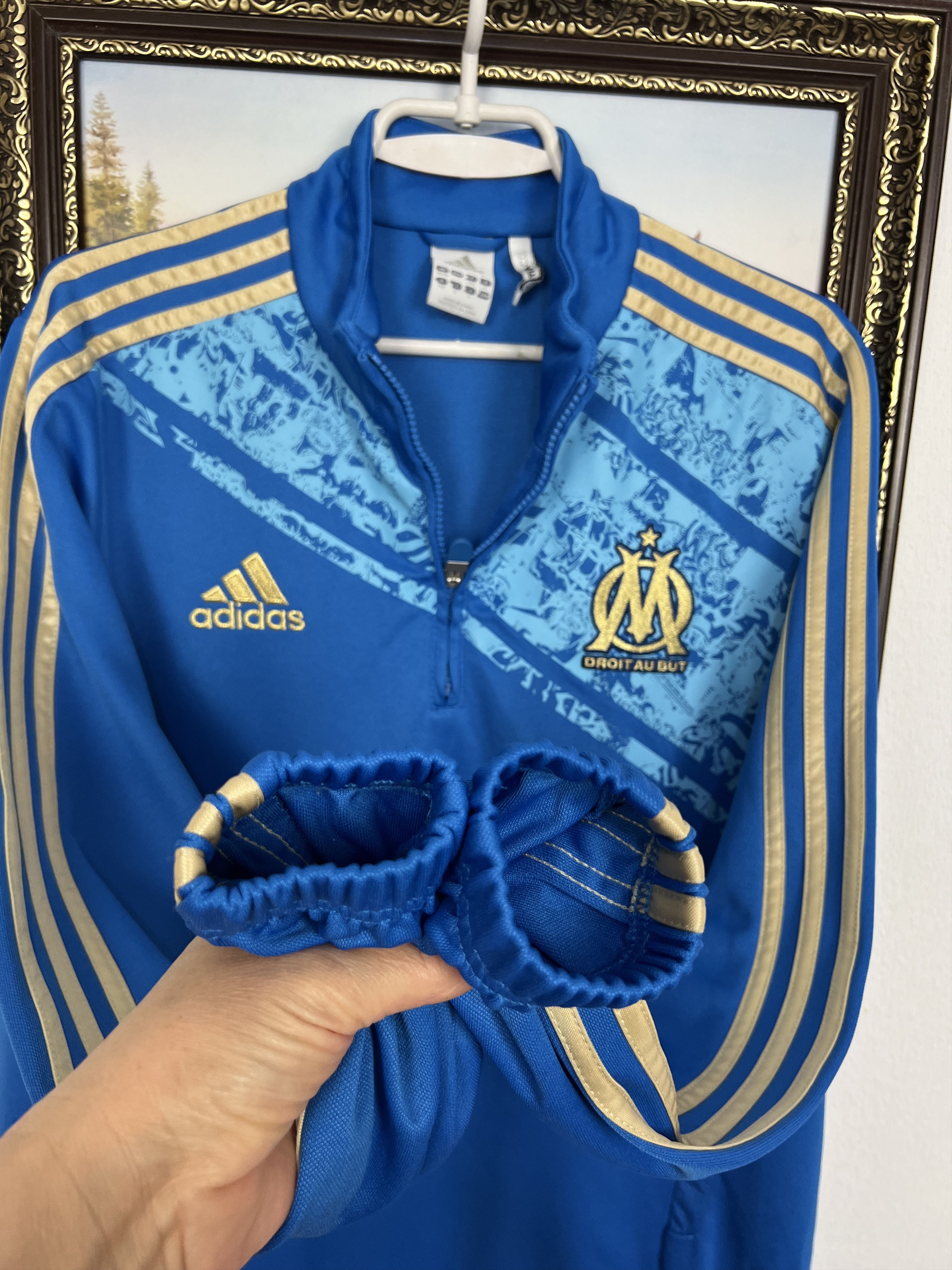 Vintage Marseille Football Sweatshirt Train Player Issue Jacket Size US M / EU 48-50 / 2 - 5 Thumbnail