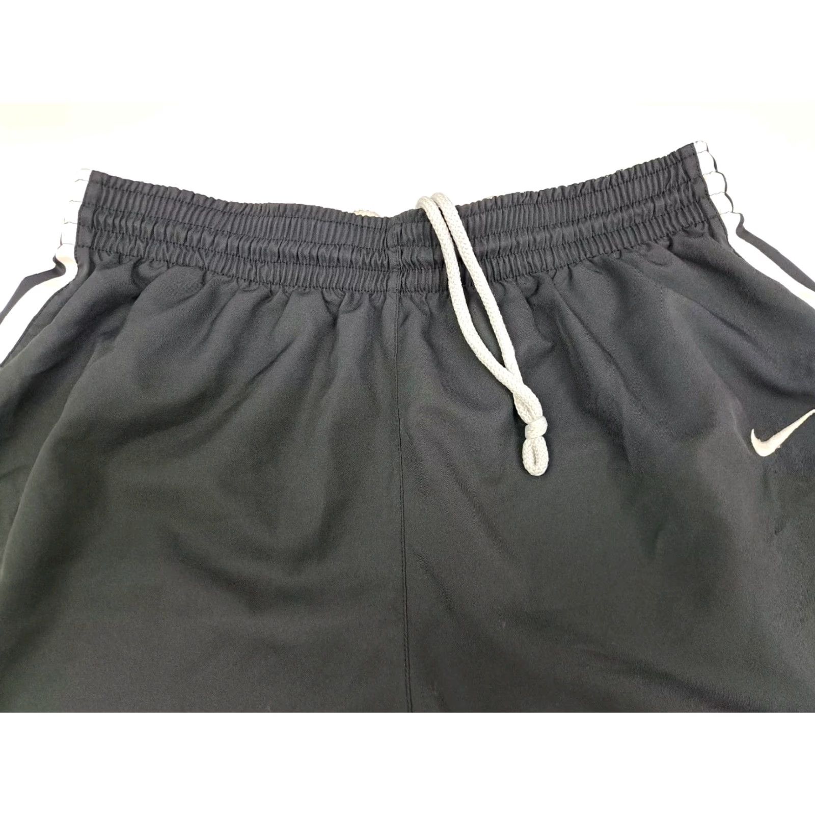 Nike Nike Dri-Fit Mens Training Athletic Shorts Striped Black/White Drawstring L 6178 Size US 33 - 4 Thumbnail