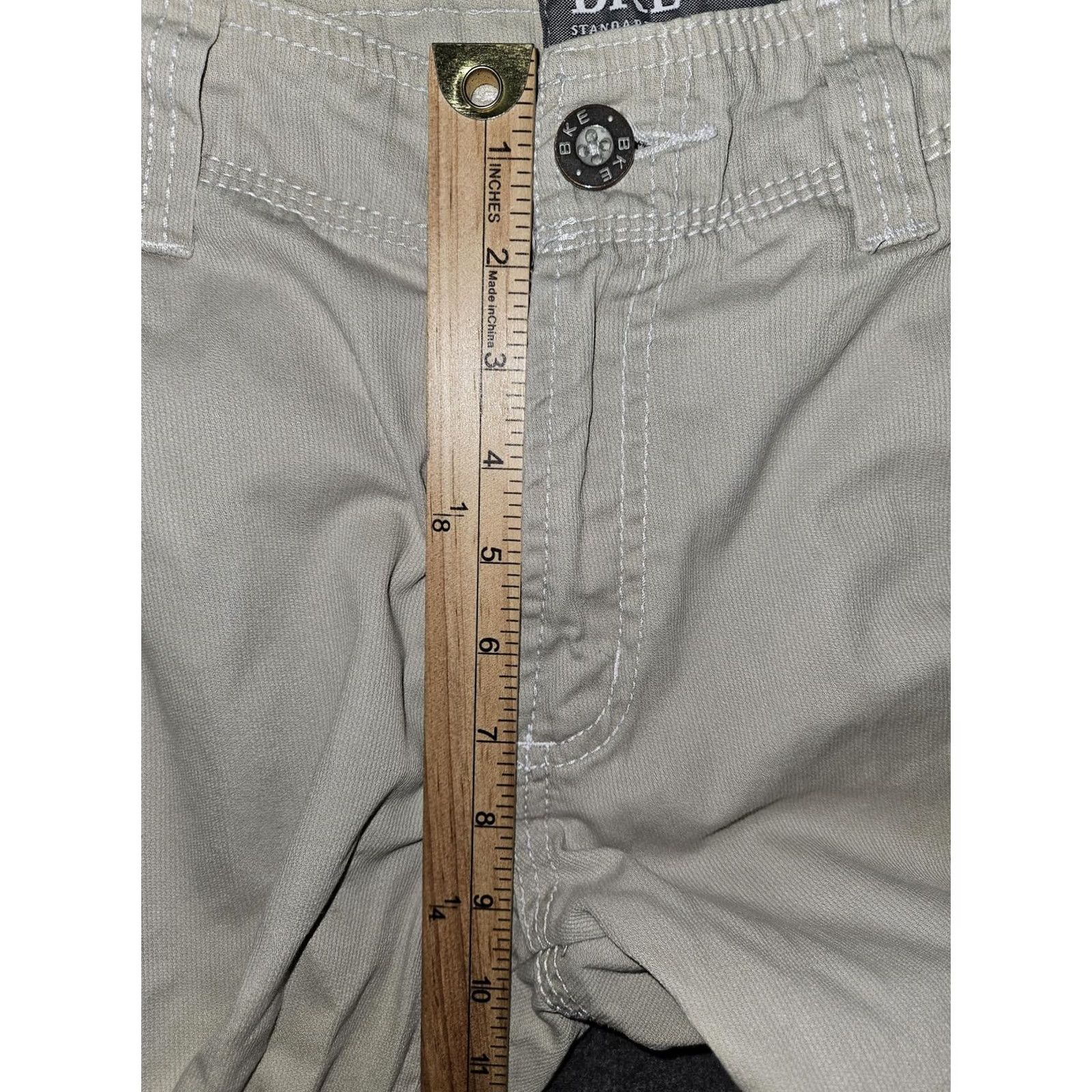 BKE BKE Cargo Shorts Mens 29 Beige Khaki Clyde Standard Fit Utility Pockets Casual Size US 29 - 5 Thumbnail