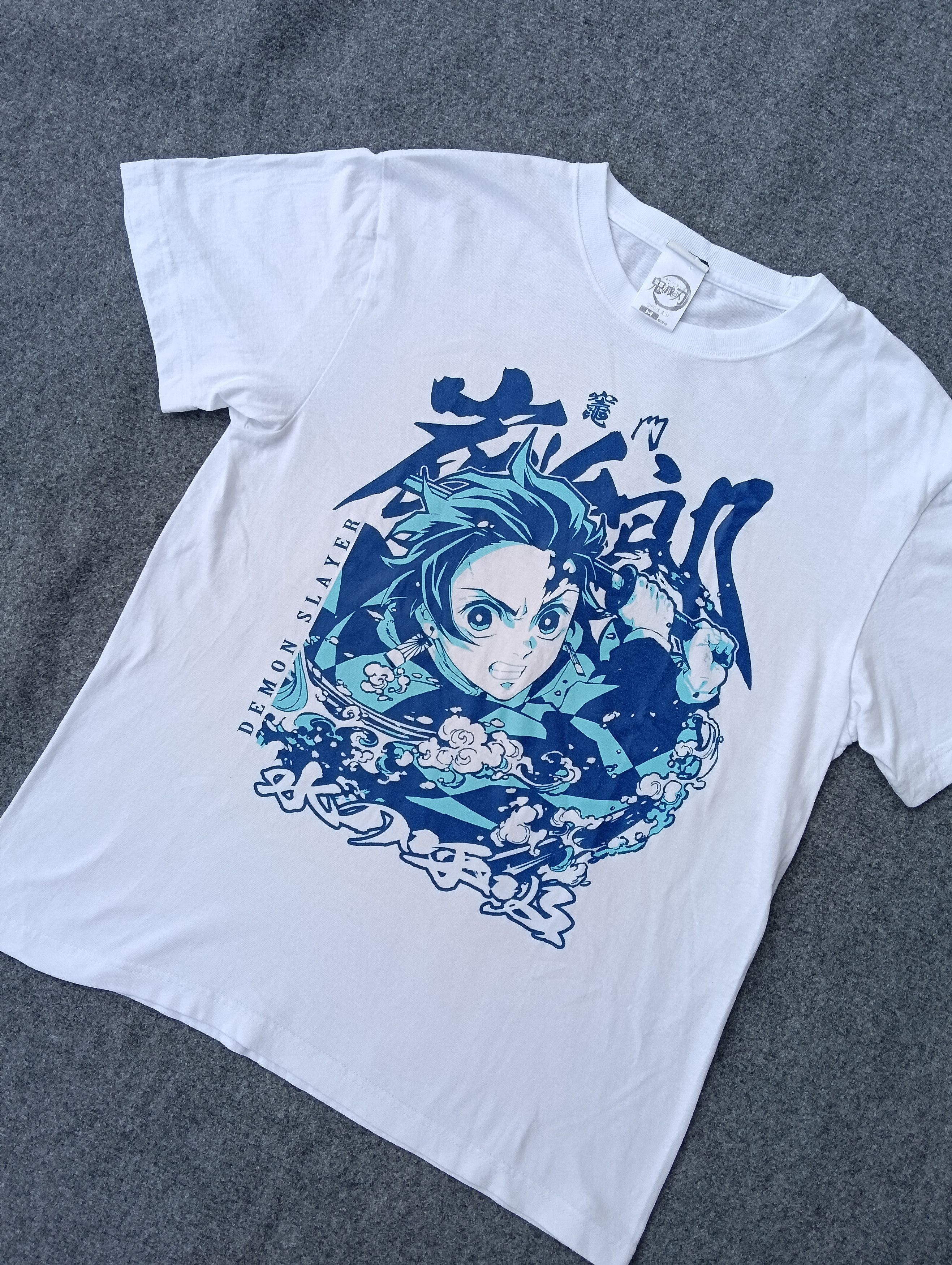 Anime Demon slayer tagging cospa white Tshirt. Size US M / EU 48-50 / 2 - 1 Thumbnail