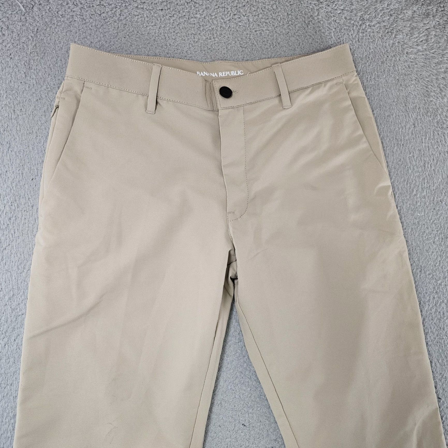 Banana Republic Banana Republic Mens Pants 30x31 Beige Performance Stretch Chino Casual Tech Size US 30 / EU 46 - 2 Thumbnail