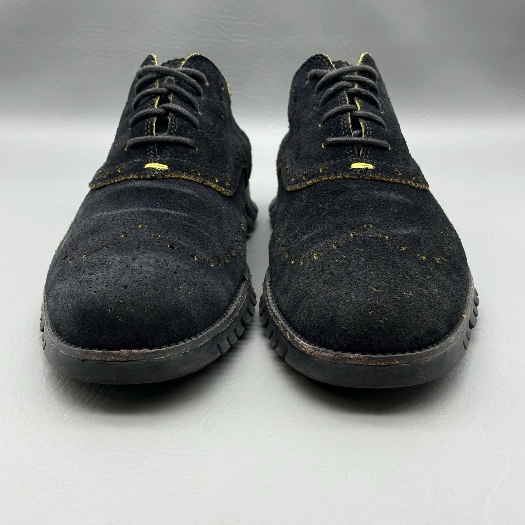 Cole Haan Cole Haan Grand OS Mens Size 10.5 M Black Suede Wingtip Oxford Sneaker C22035 Size US 11 / EU 44 - 5 Thumbnail