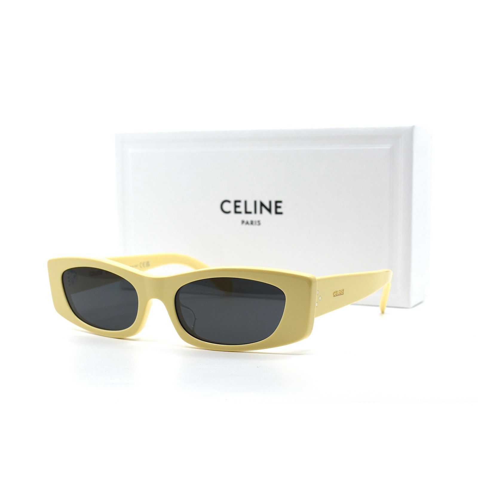 Celine NEW CELINE PARIS CL40245U 39A SHINY BUTTER GREY SUNGLASSES Size ONE SIZE - 6 Thumbnail