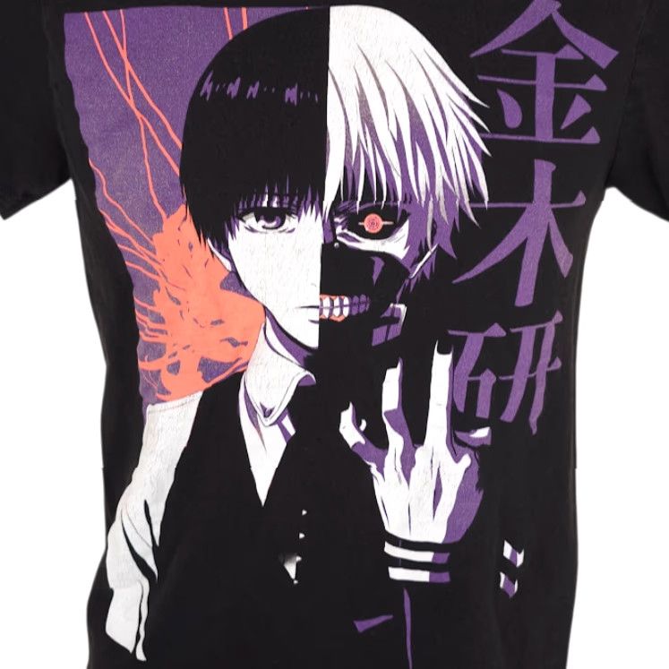 Vintage Tokyo Ghoul T Shirt Small Black Kaneki Japanese Manga Series Anime Mens Size US S / EU 44-46 / 1 - 2 Thumbnail