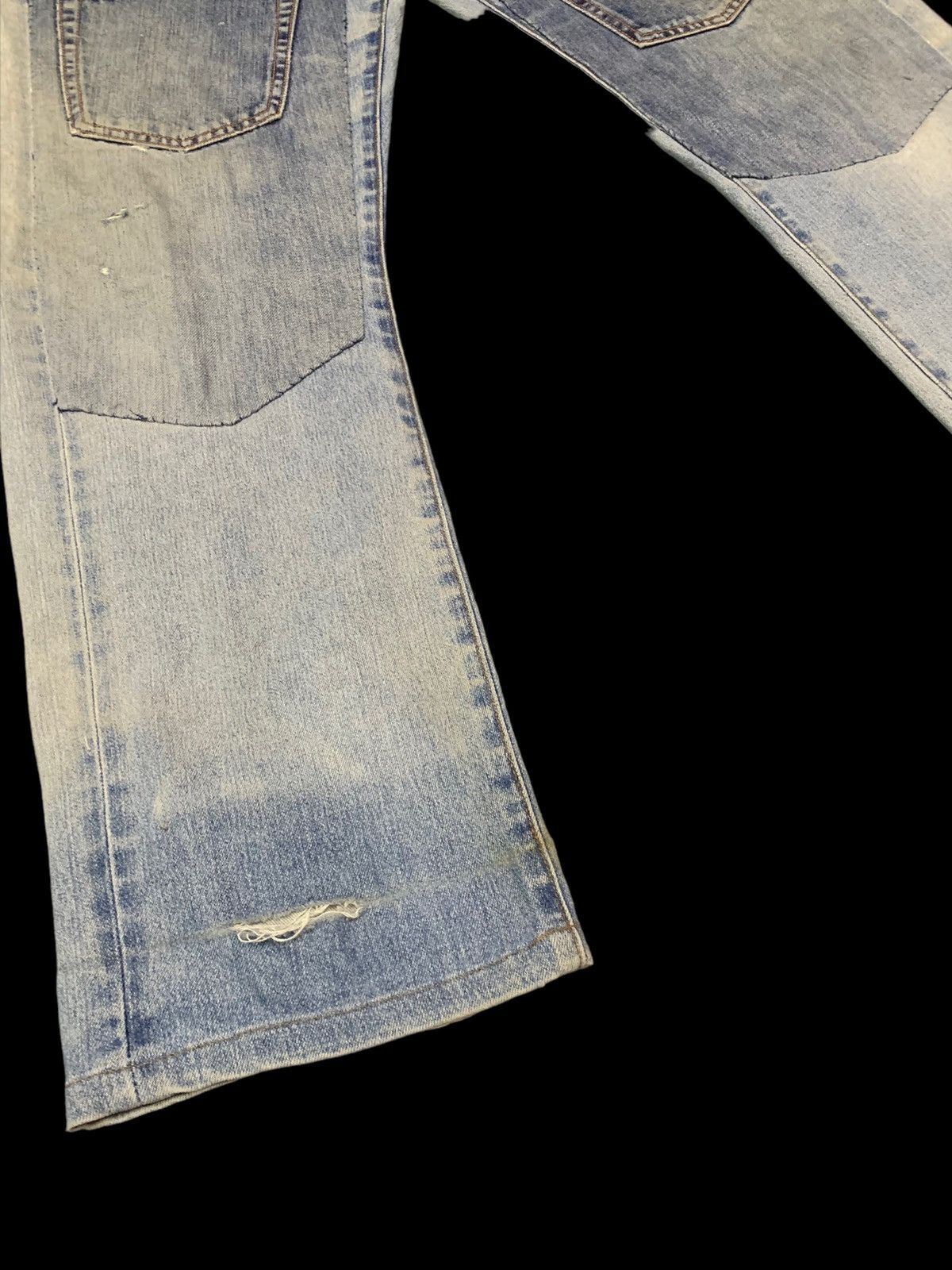 Undercover × Uniqlo Vintage Uniqlo Blue Wash Patchwork Distressed Jeans (Rework) Size US 33 - 10 Thumbnail