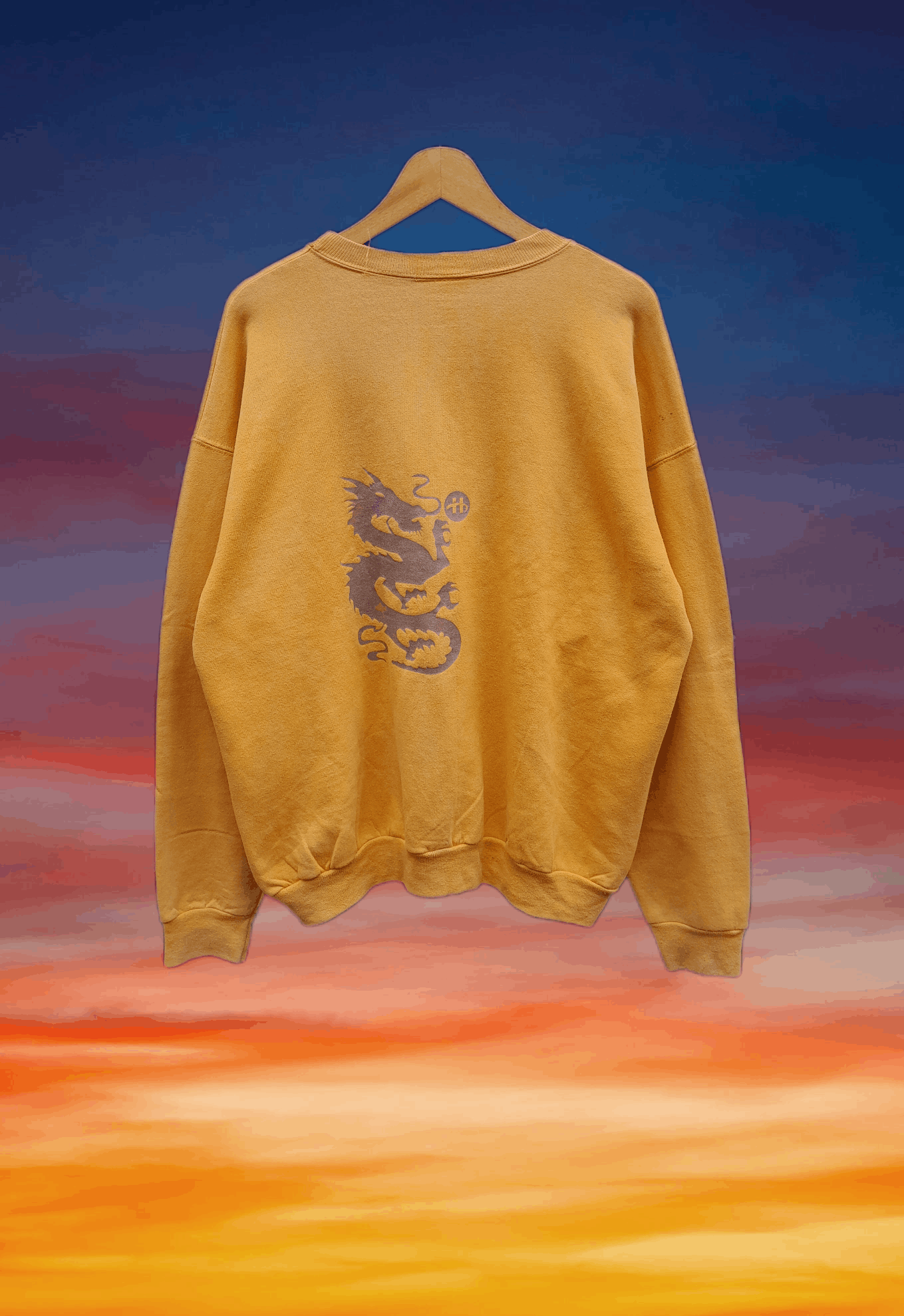 Hanes × Vintage Vintage streetwear 90s Hanes Story Of Dragon Sweatshirt Size US L / EU 52-54 / 3 - 2 Thumbnail