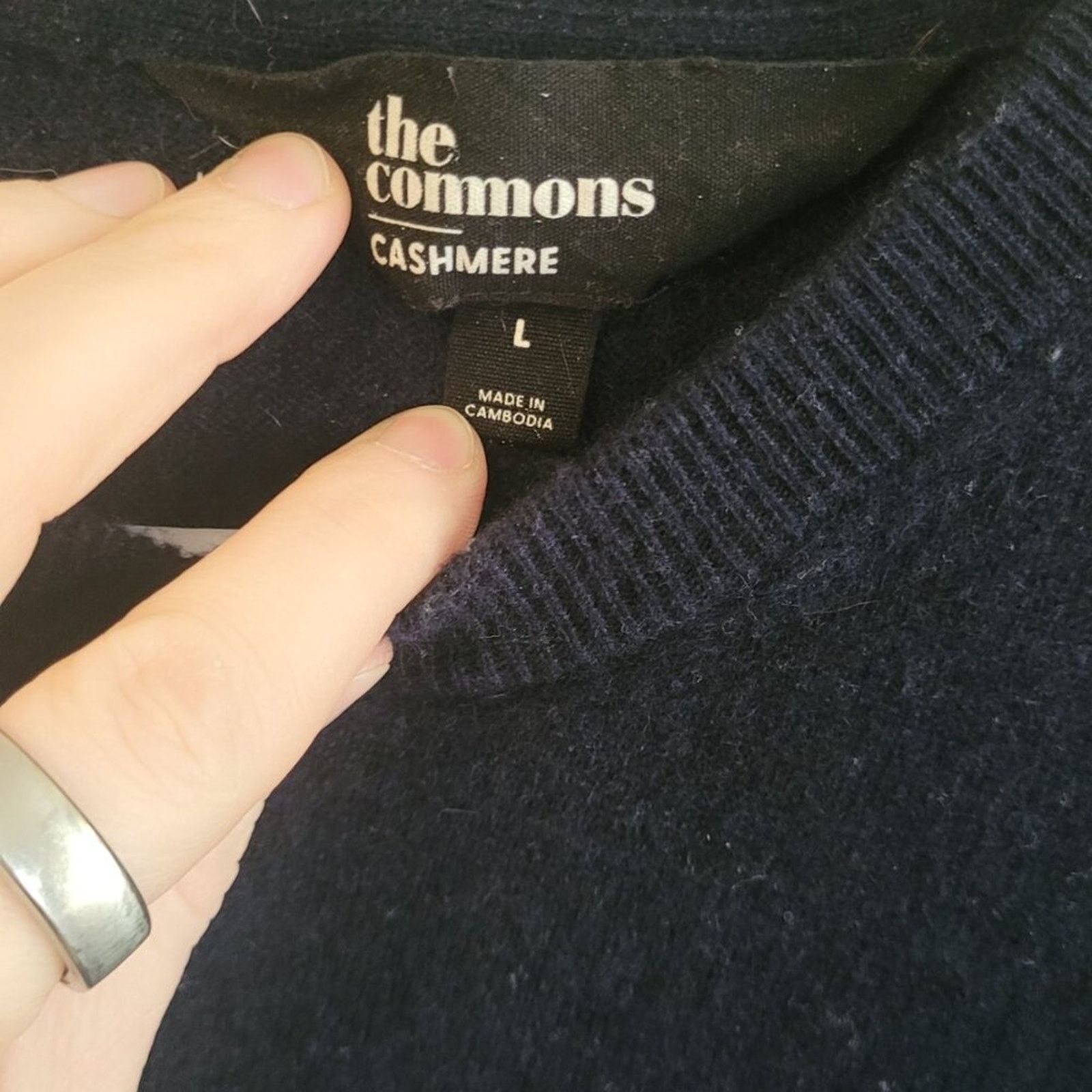 Common Projects The Commons 100% Cashmere Crewneck Sweater - Navy - Size L Size US L / EU 52-54 / 3 - 2 Thumbnail