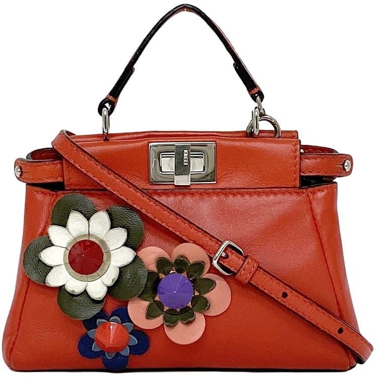 Fendi FENDI Mini Bag Red Leather Size ONE SIZE - 1 Thumbnail