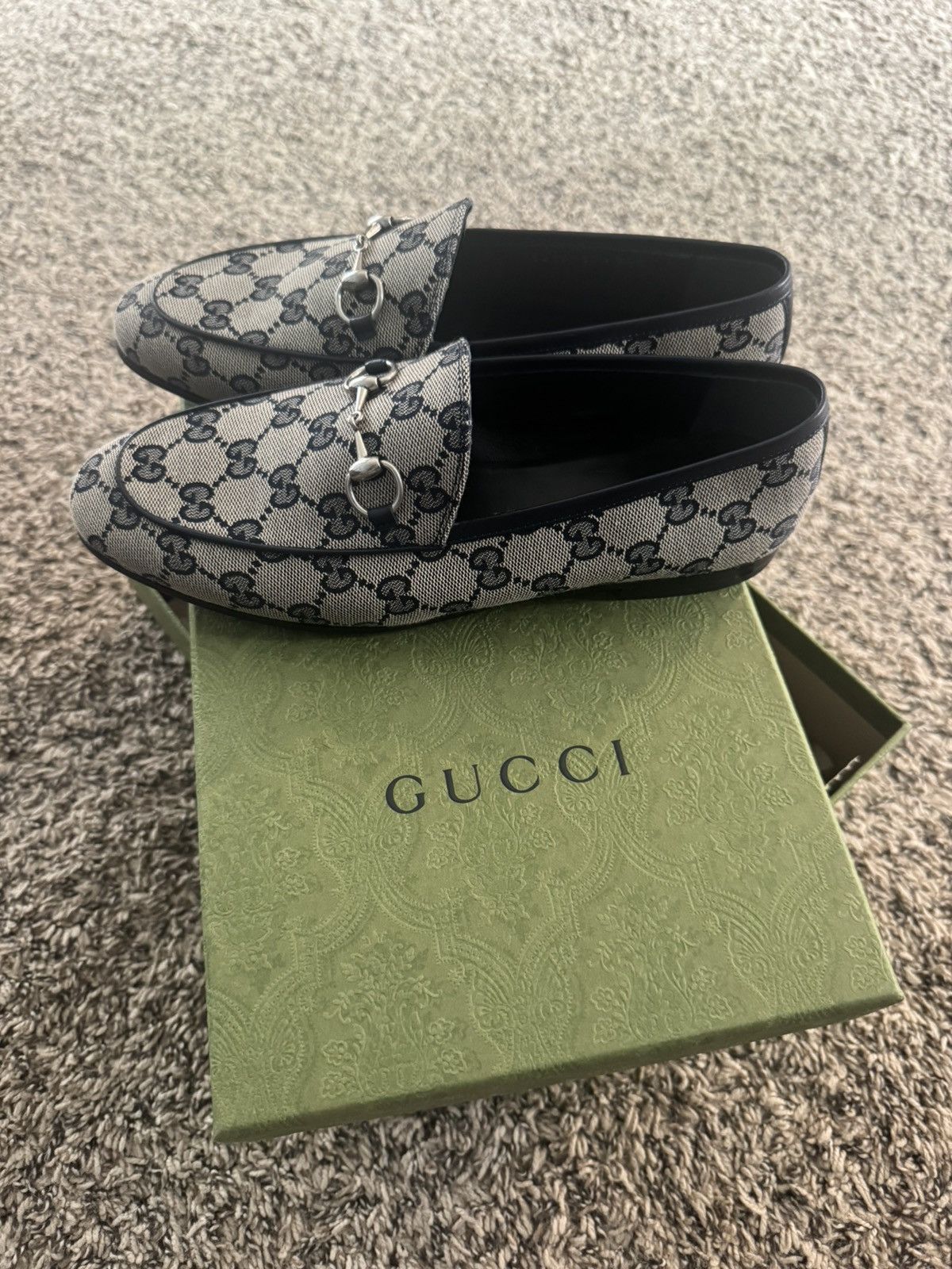 Gucci Gucci Jordan GG Monogram Horsebit Loafers Size US 7.5 / IT 37.5 - 1 Thumbnail