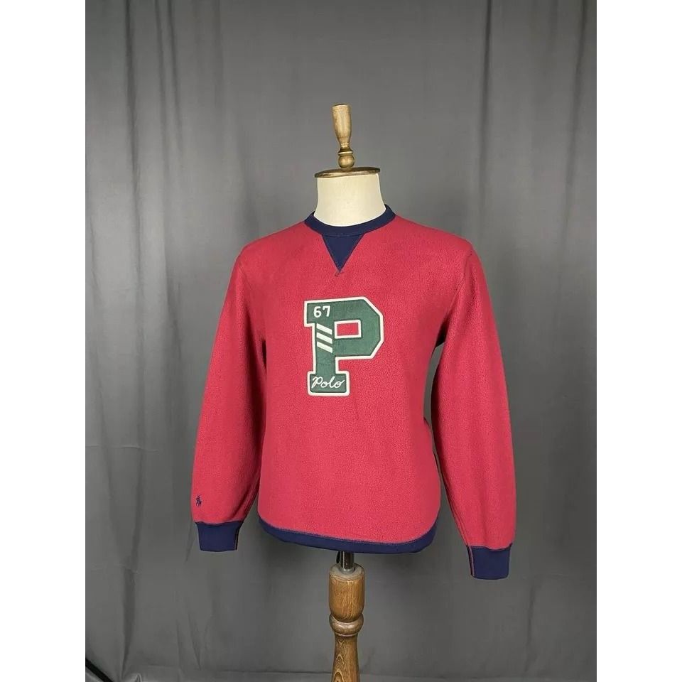 Polo Ralph Lauren Polo Ralph Lauren Big Logo Men's Red Crewneck Sweater Size S Size US S / EU 44-46 / 1 - 4 Thumbnail