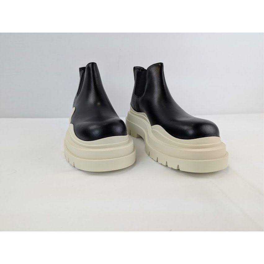 Bottega Veneta o1rshd1 Tire Chelsea Boots in Black / Sea Salt Size US 10 / EU 43 - 5 Thumbnail