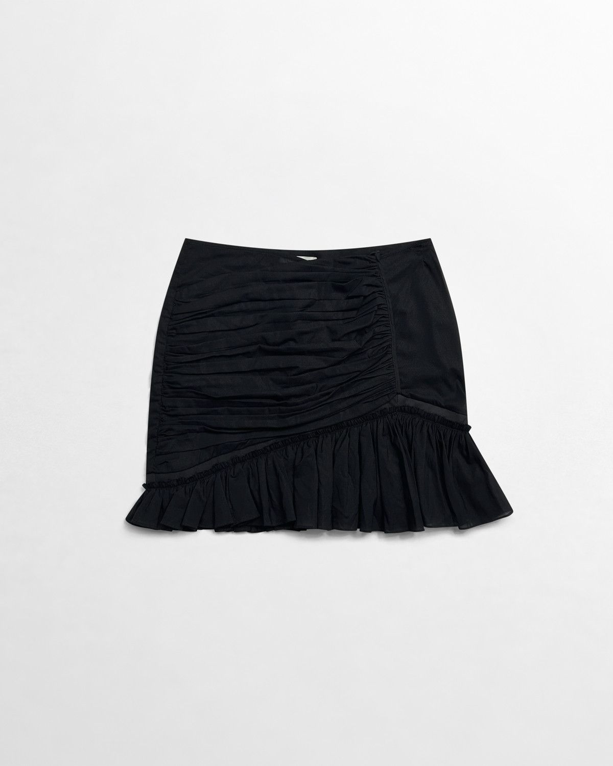 Nensi Dojaka Nensi Dojaka, AW22 Asymmetric Ruched Mini Skirt Size 30" / US 8 / IT 44 - 1 Thumbnail