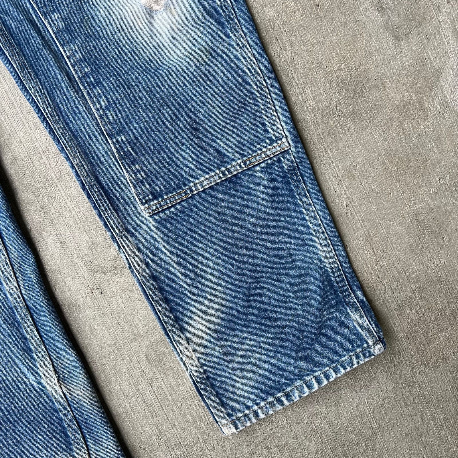 Carhartt × Vintage Carhartt denim fade blue B07 DNM double knee work wear pants Size US 34 / EU 50 - 9 Thumbnail