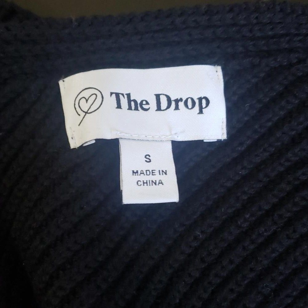 Designer CT1912 The Drop Ribbed Black Sweater Tank S Size S / US 4 / IT 40 - 5 Thumbnail