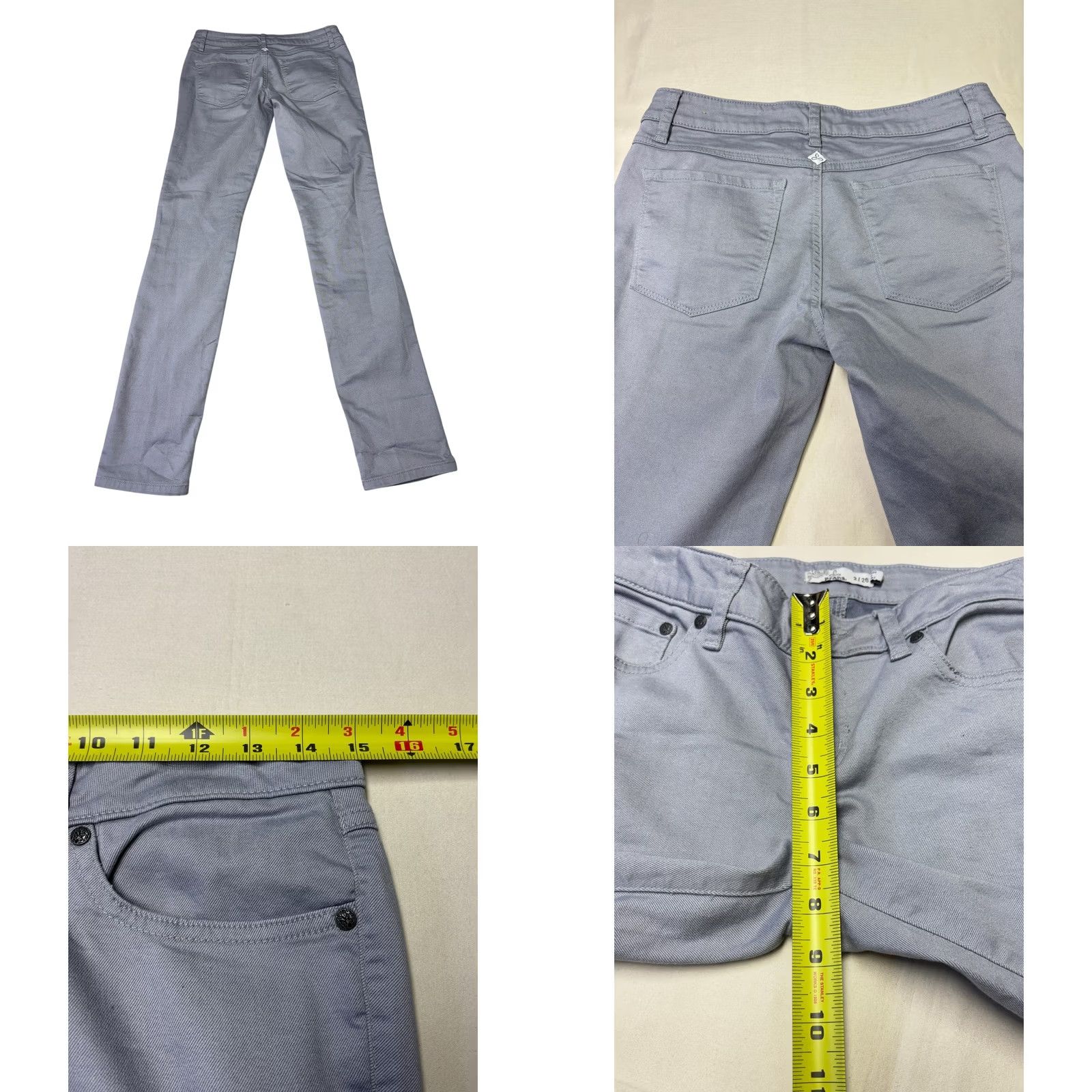 Prana Prana Womens Size 2 26 Gray Organic Cotton Blend Skinny Pants W30 L32 Size 26" / US 2 / IT 38 - 8 Thumbnail