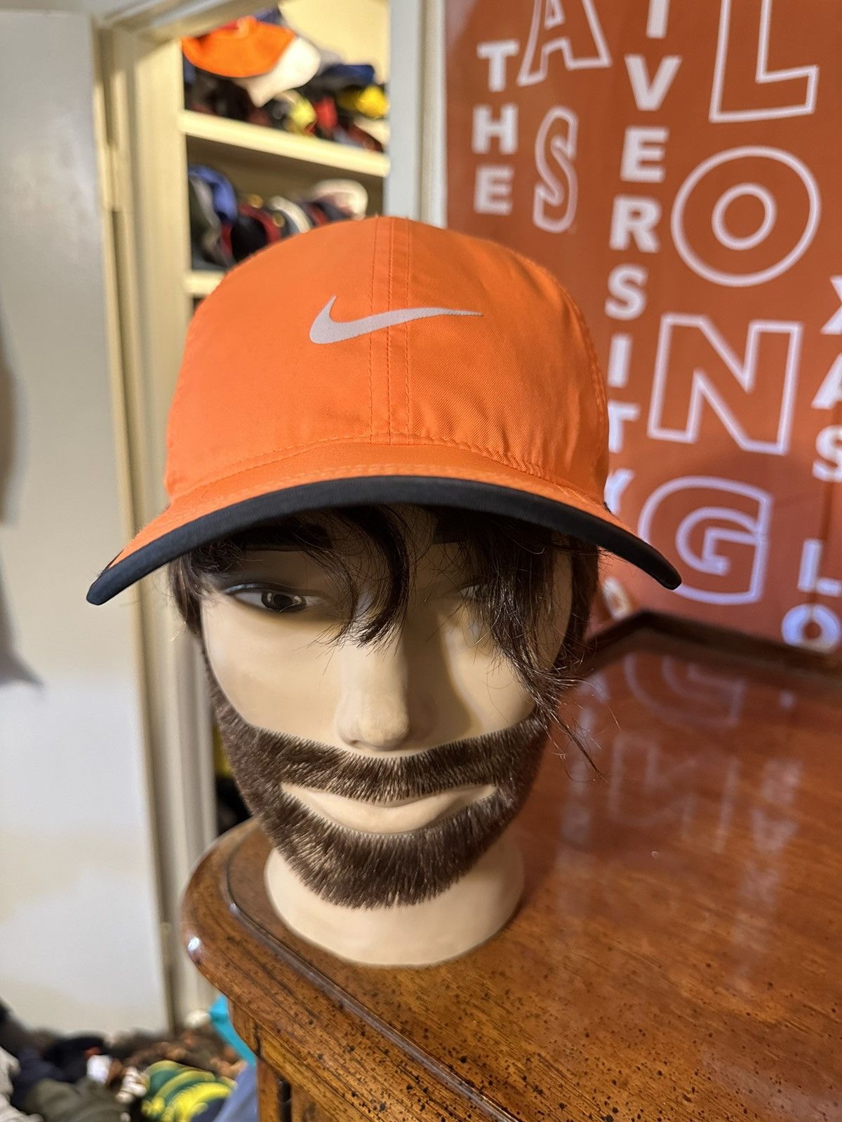 Nike × Vintage Vintage Nike Feather Light “Tart Orange” hat 00s Size ONE SIZE - 1 Thumbnail