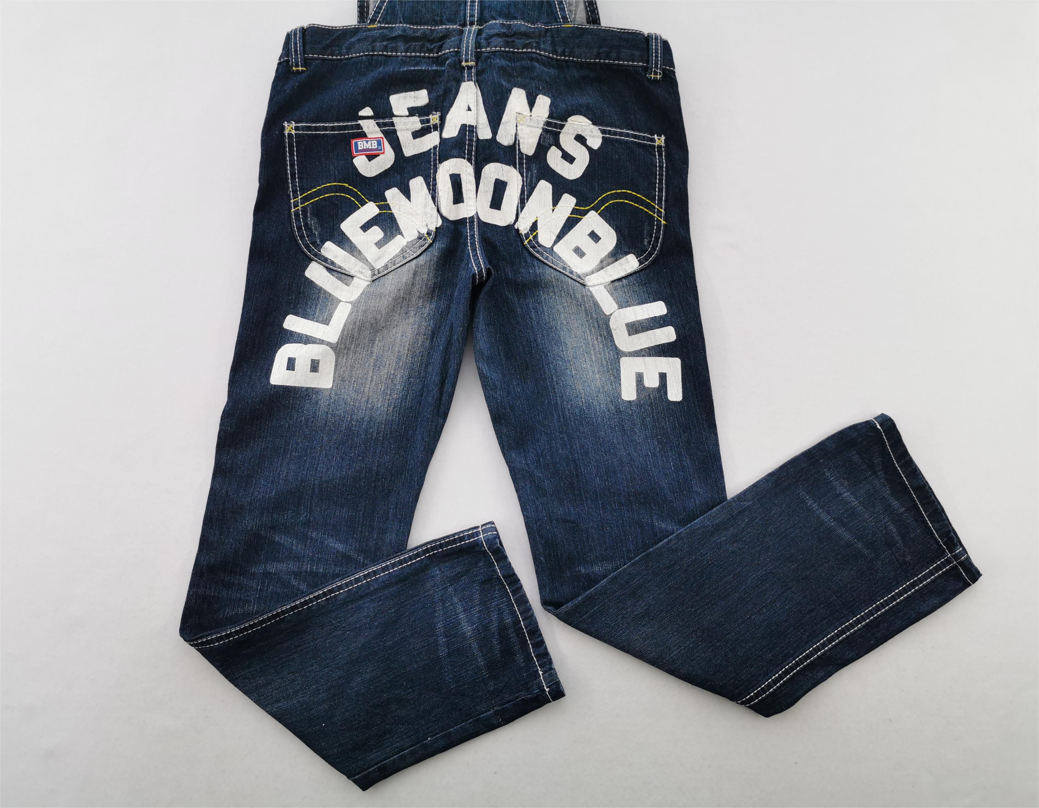 Japanese Brand Vintage 90s Blue Moon Blue Denim Overall Size M Waist 36 Size US 36 / EU 52 - 5 Thumbnail