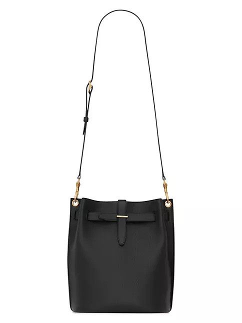 Saint Laurent Paris o1b1hav110225 Size: OS/ Boucle Bucket Leather Bag in Black Size ONE SIZE - 1 Thumbnail