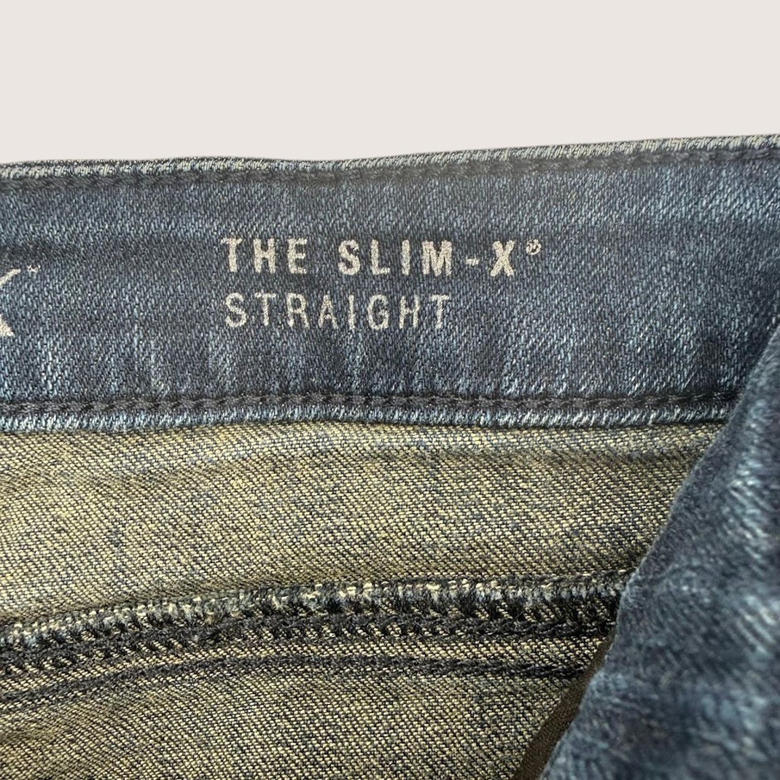 Spanx Spanx Slim-X Straight Denim 31 Dark Wash Size 31" - 4 Thumbnail