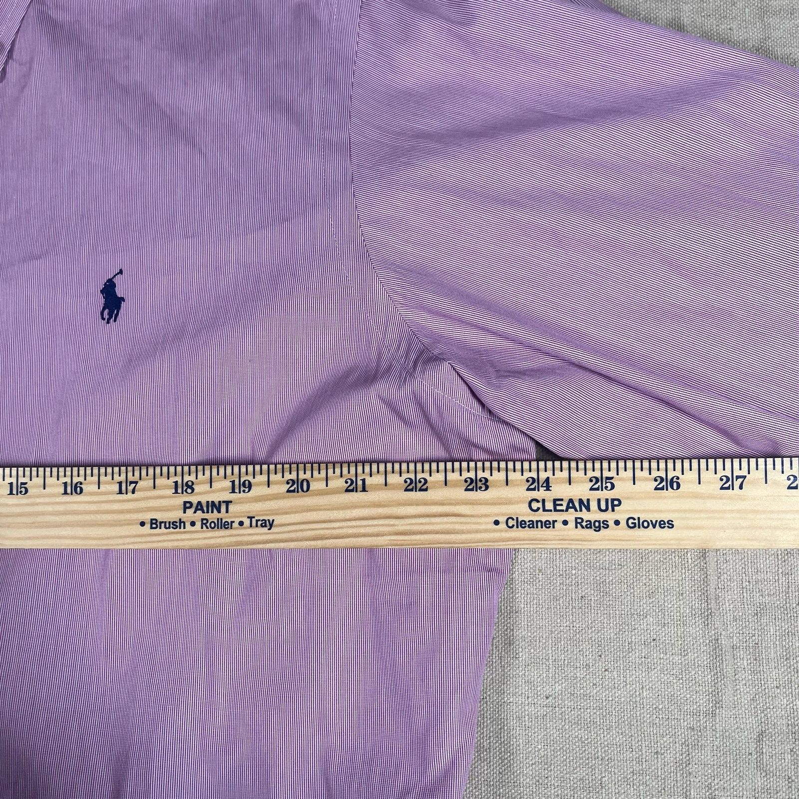 Polo Ralph Lauren Y2K Polo Ralph Lauren Mens 16.5/33 XL Long Sleeve Red White Size US XL / EU 56 / 4 - 5 Thumbnail