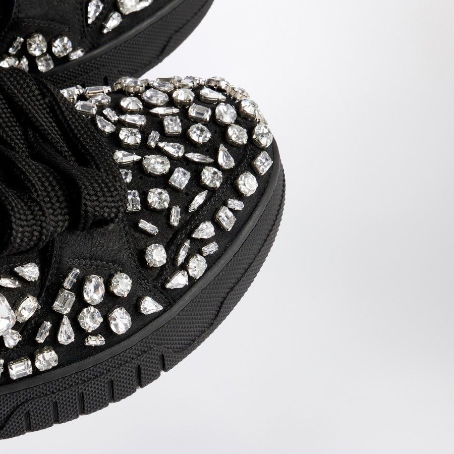 1989 STUDIO o1d2blof1124 Crystals Low-Top Sneakers in Black Size US 5.5 / EU 38 - 7 Thumbnail