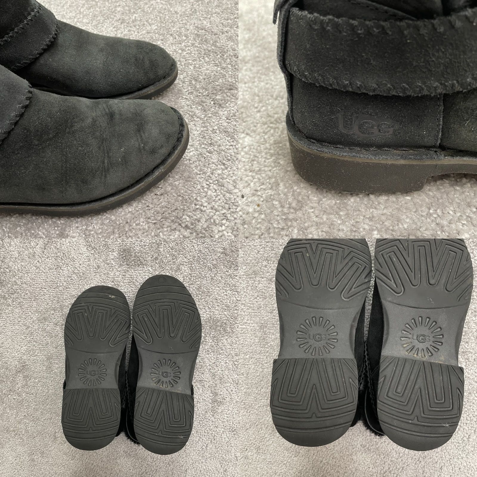 Ugg UGG Mckay Suede Shearling Ankle Boots Womens 7 Eu 38 Black Slip On Sheepskin Size US 7 / IT 37 - 8 Thumbnail
