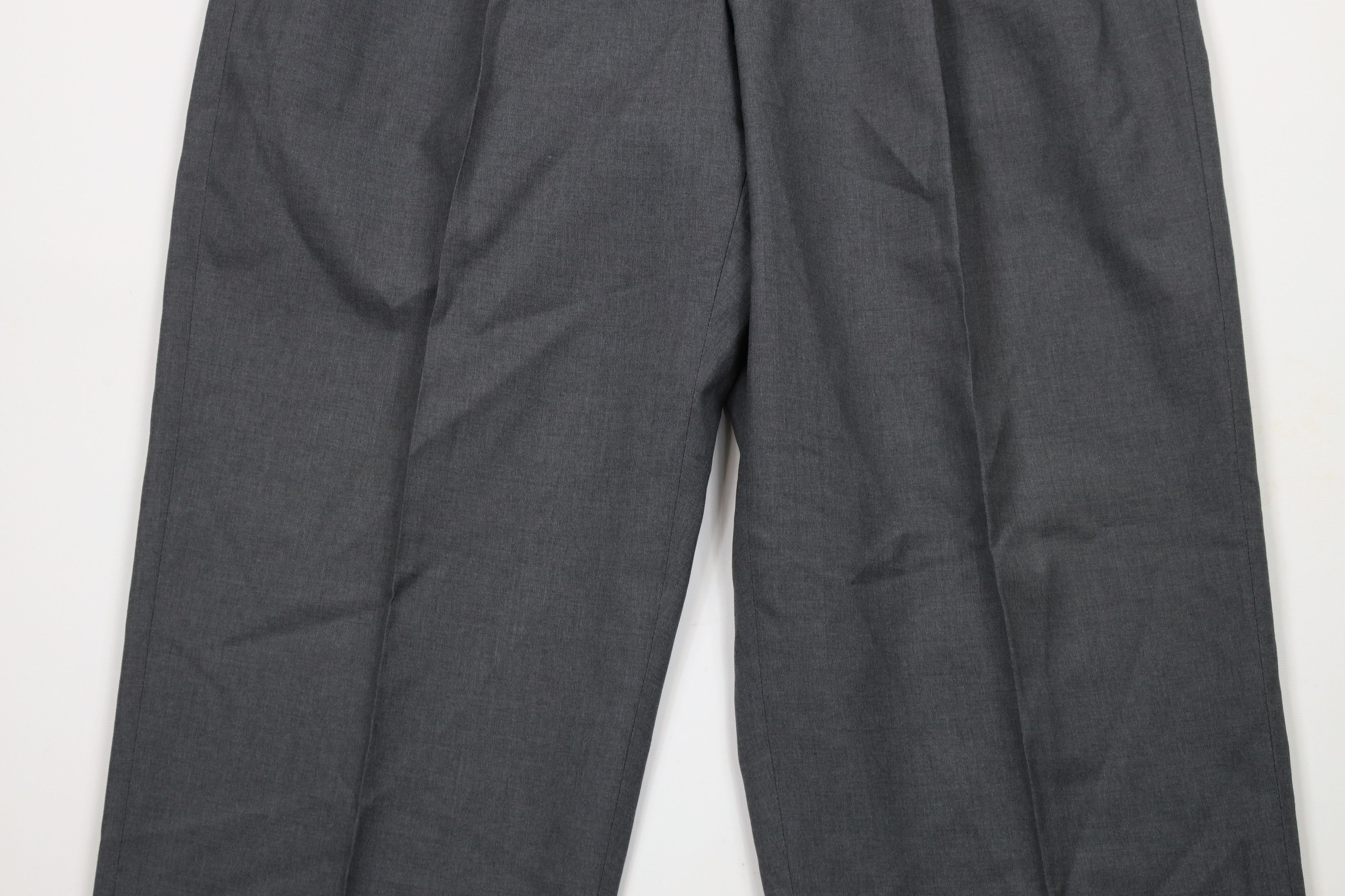 Vintage Vintage 70s Streetwear Cuffed Wide Leg Chino Pants Gray Size US 34 / EU 50 - 3 Thumbnail