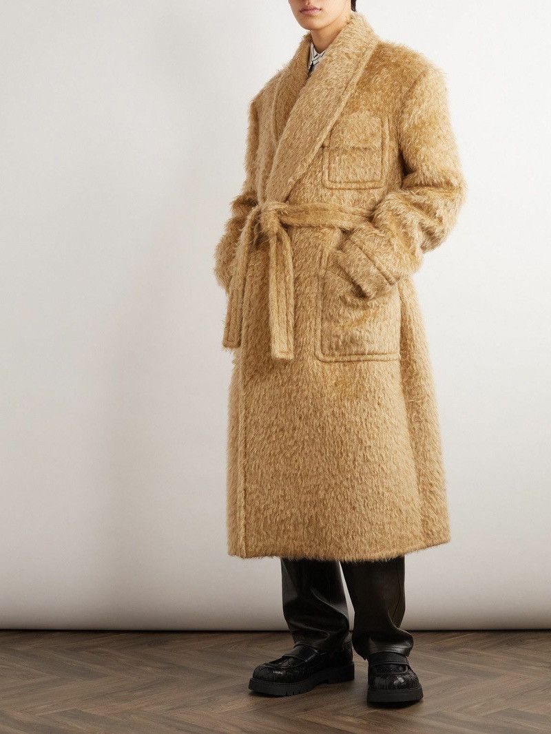 Bottega Veneta 🔥$9K VALUE RUNWAY🔥Hairy Wool Mohair Belted Coat Size US M / EU 48-50 / 2 - 3 Thumbnail