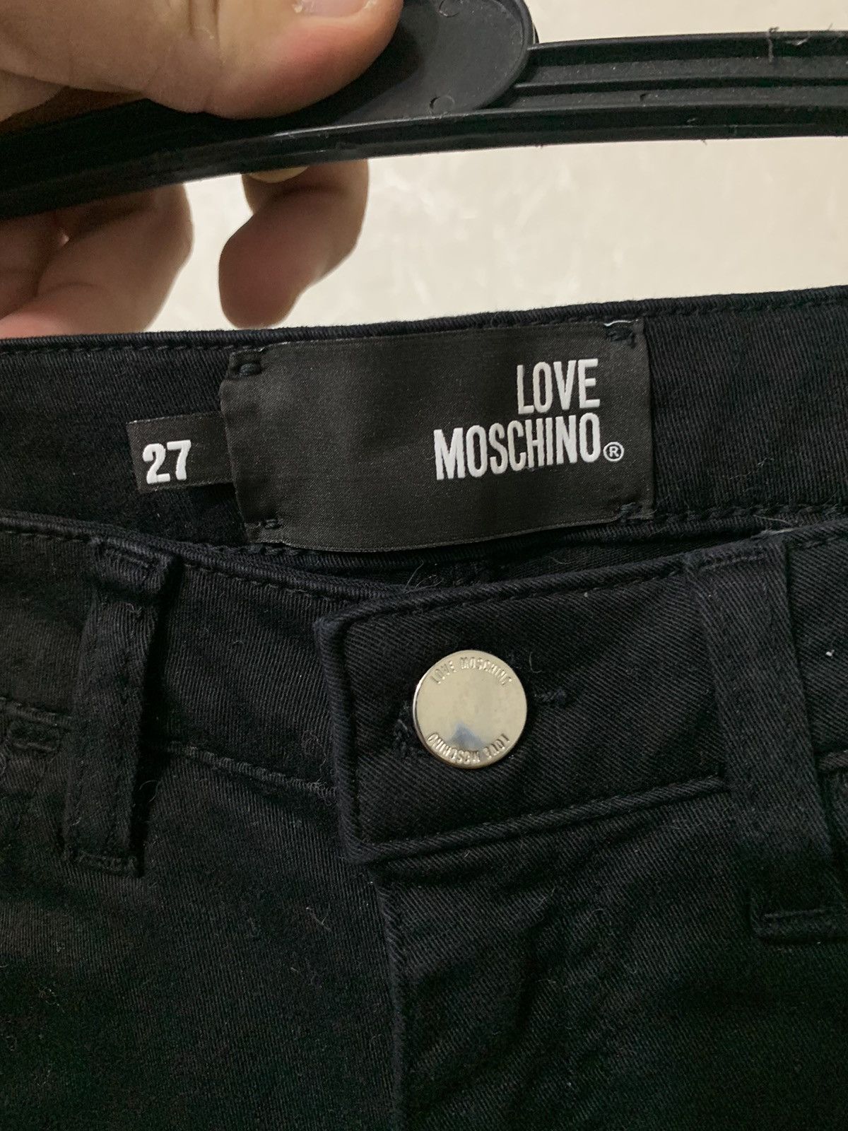 Love Moschino × Moschino Love Moschino Heart Pocket Women’s Black Skinny Jeans Size 27" / US 4 / IT 40 - 8 Thumbnail